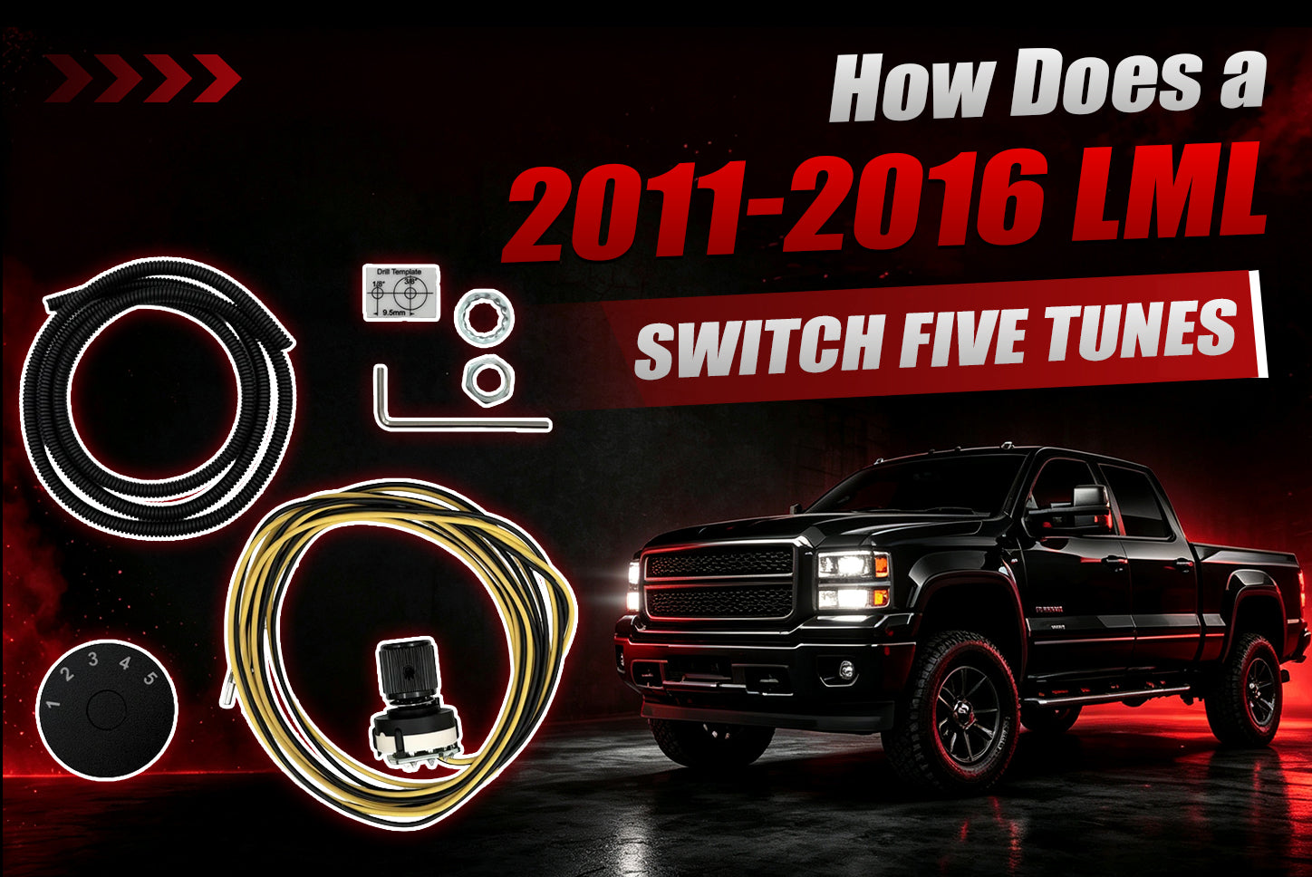 How Does a 2011-2016 LML Switch Five Tunes? Two Wires, One DSP5 Dial