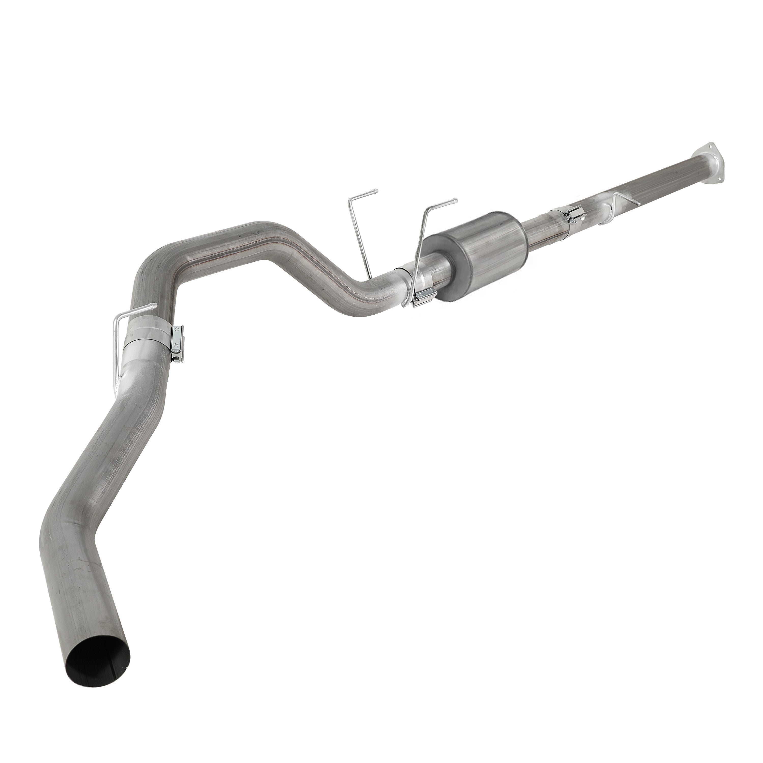 2013-2018 6.7L Ram 4" Downpipe back DPF Delete Pipe (With Muffler)