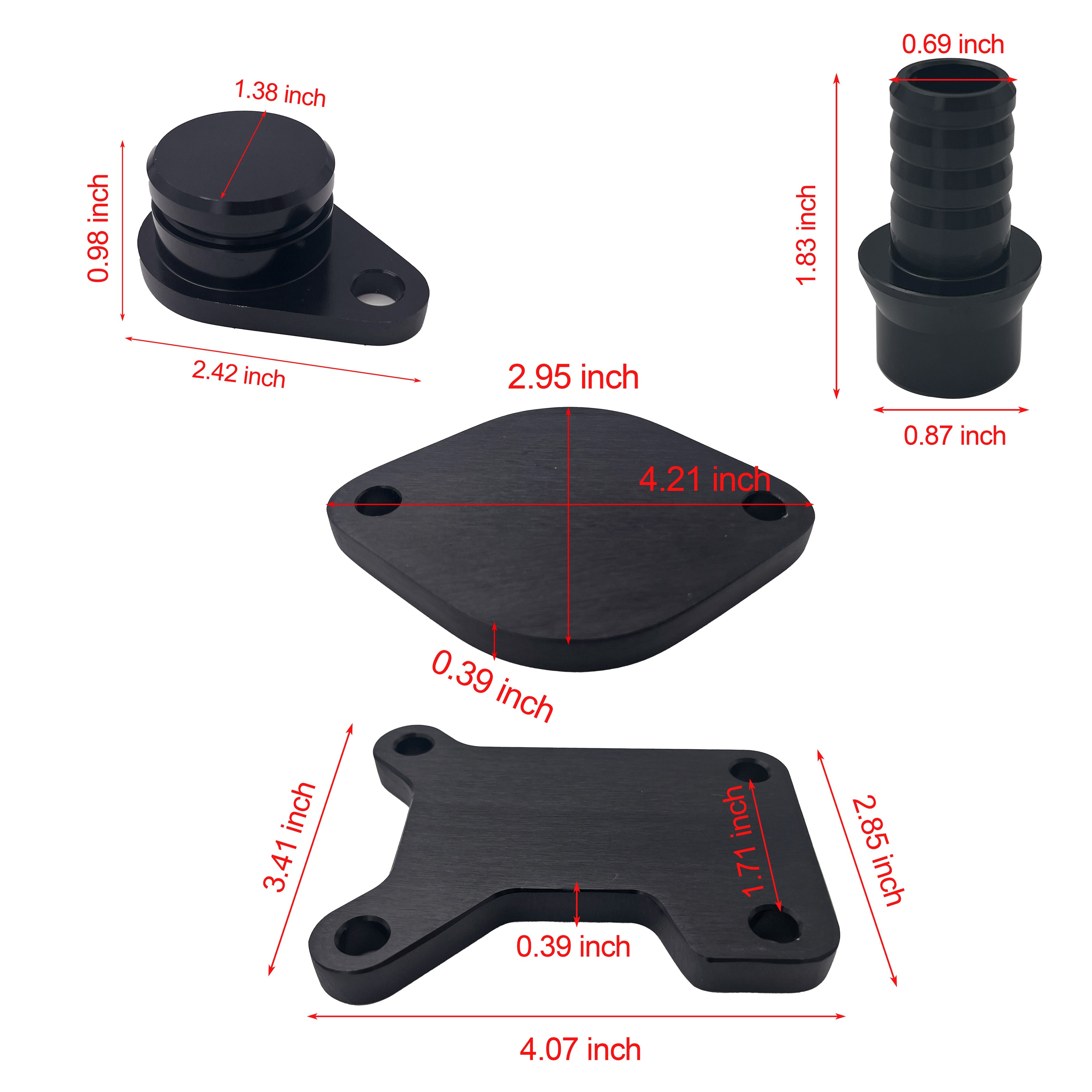 2017-2019 6.6L Duramax L5P 4" DPF Delete pipe & 3.5" Downpipe w/EGR Delete kit