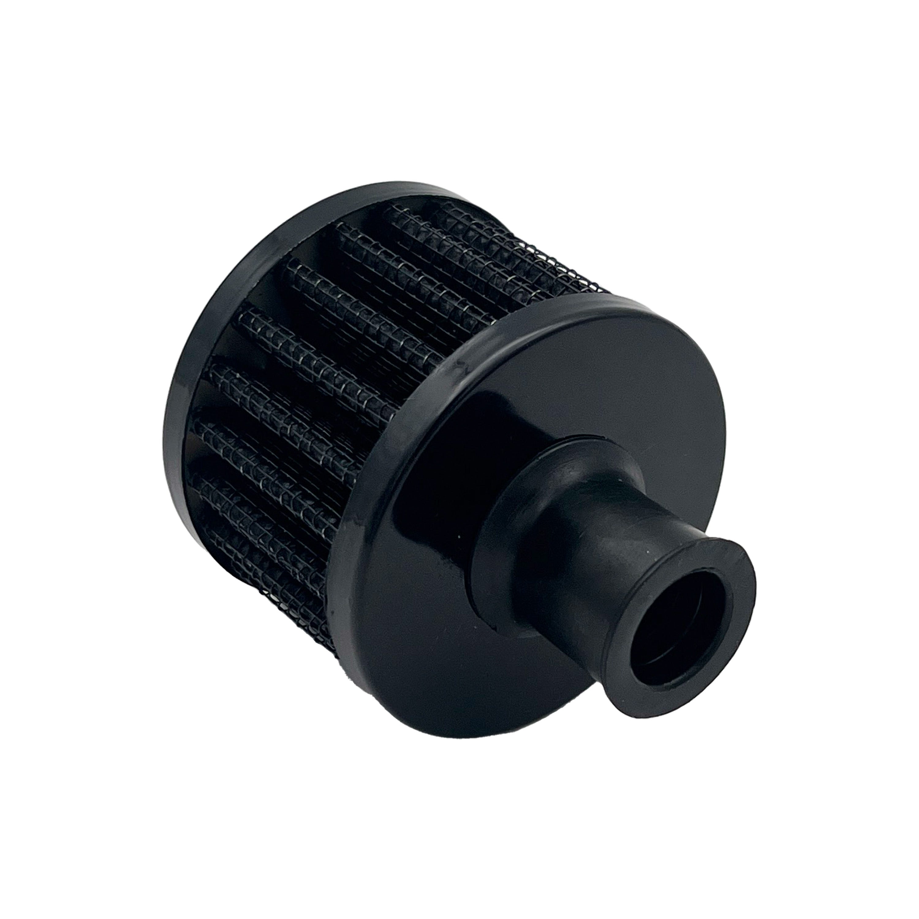 Oil Catch Reservoir Breather Can Tank with Filter Cylinder Aluminum Universal