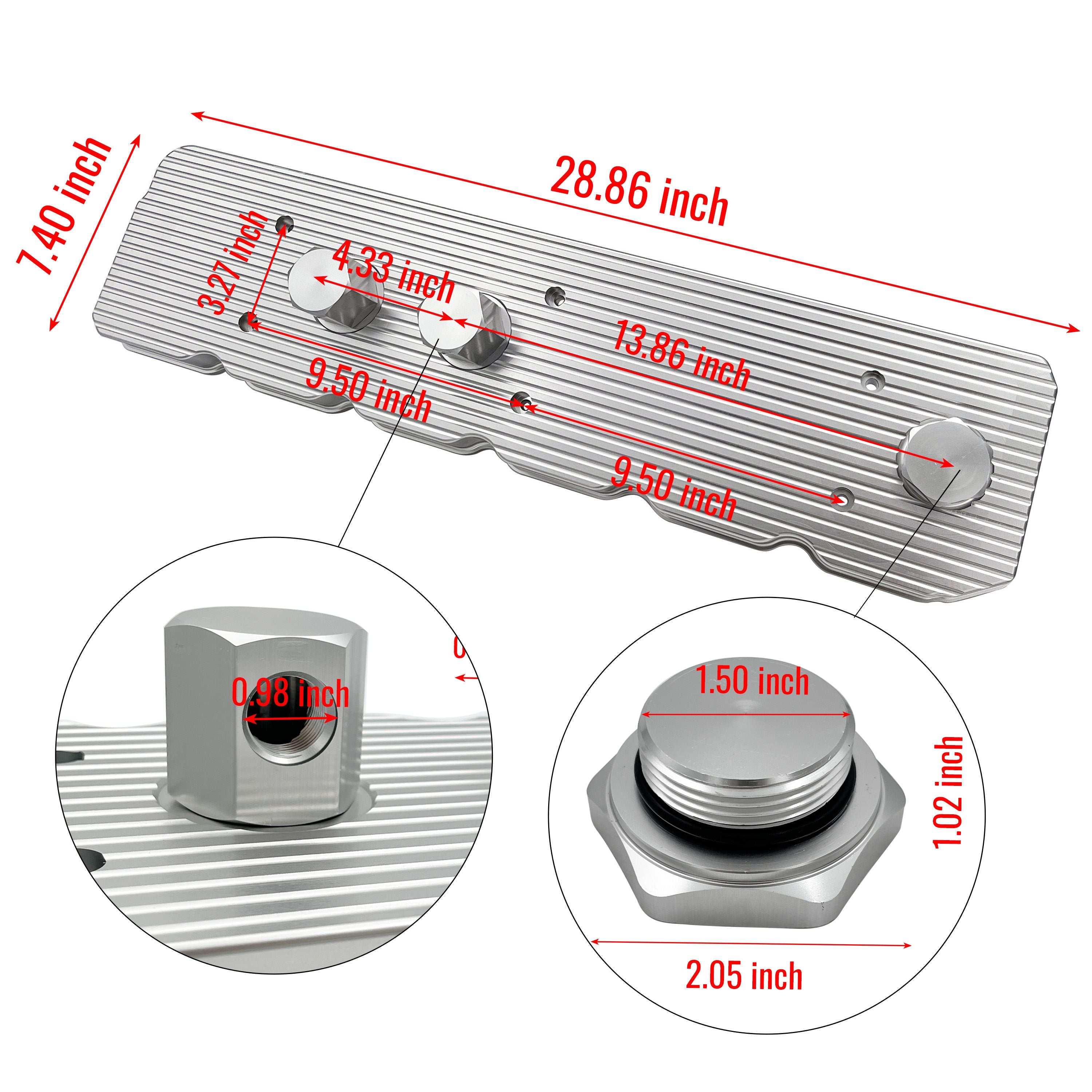 2006-2024 5.9L/6.7L Dodge Ram  Cummins Billet Valve Cover