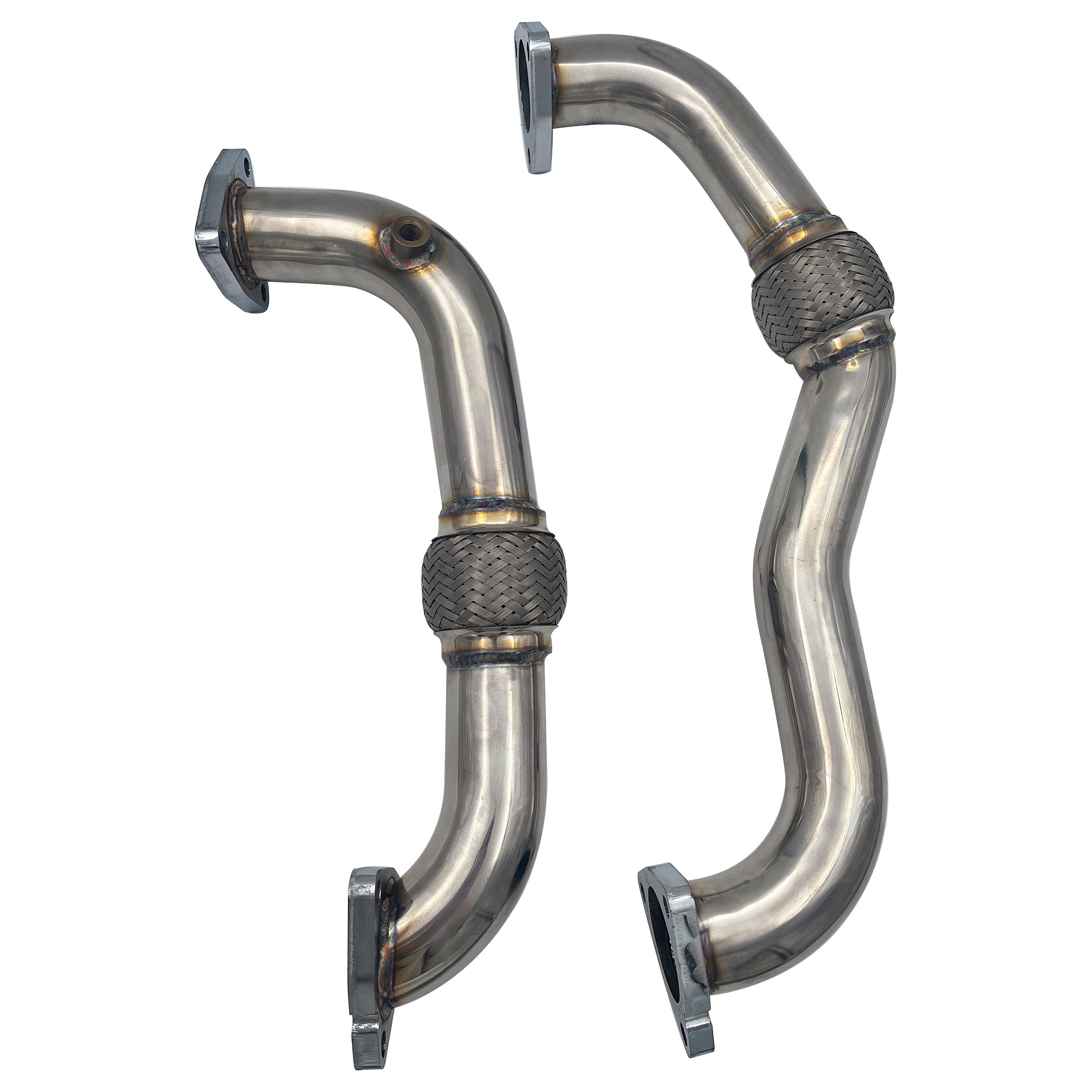 2008-2010 6.4L Ford Powerstork Exhaust Up Pipes & EGR Delete Plates Bypass