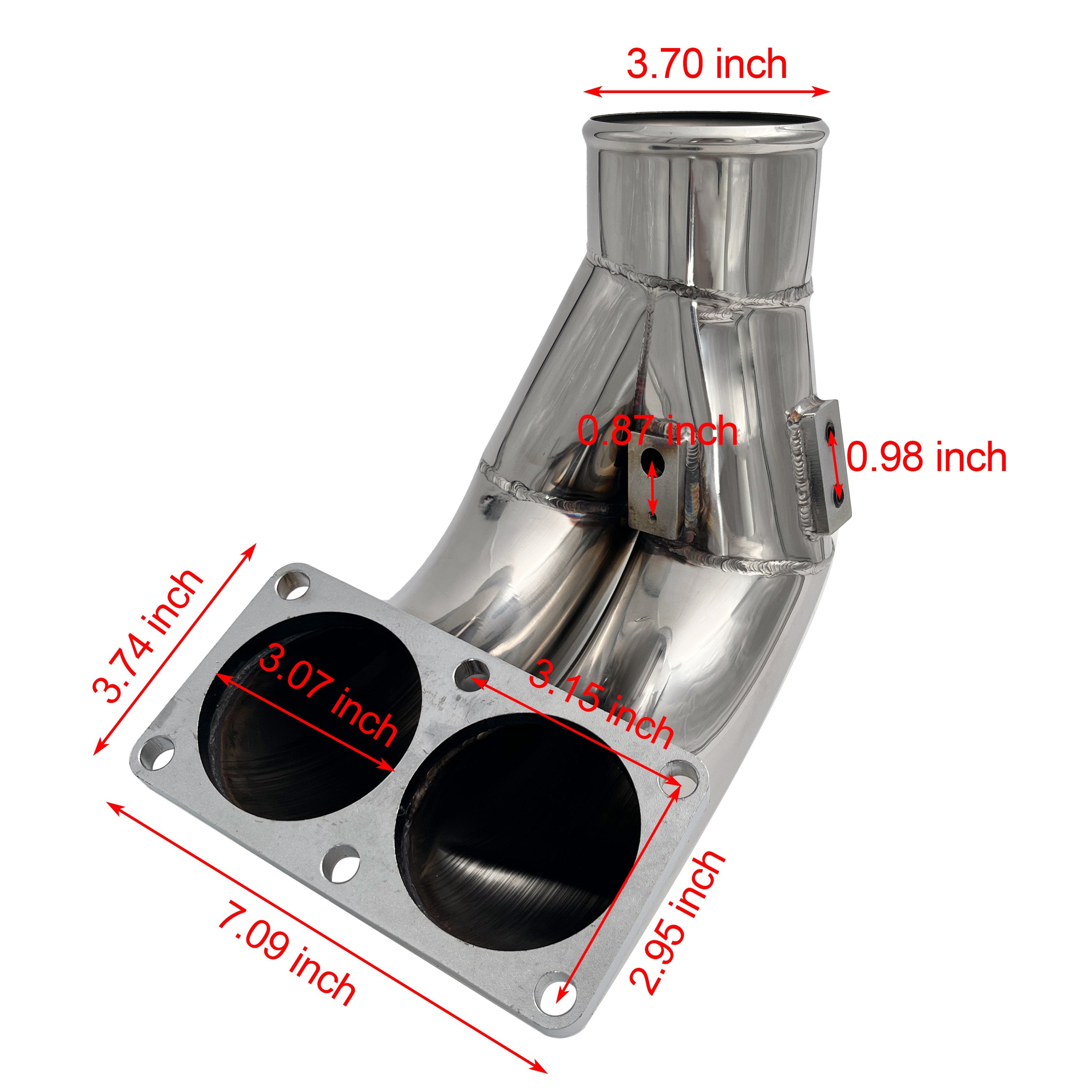 2010-2018 6.7L Ram 3.5" Intake Manifold Elbow Tube EGR Cooler Delete kit