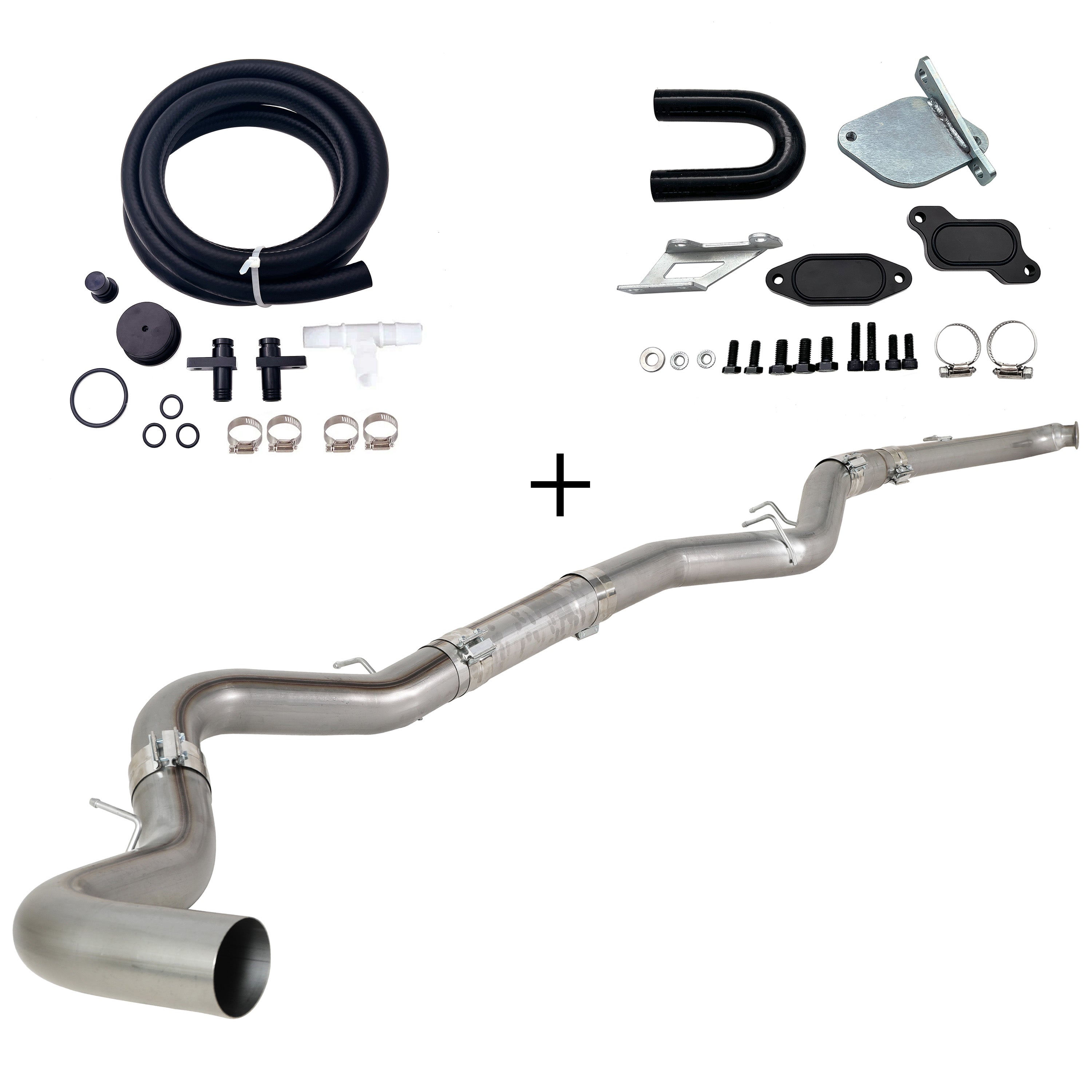 2007.5-2010 6.6L Duramax LMM 4"/5" Dp-back DPF pipe & EGR delete kit