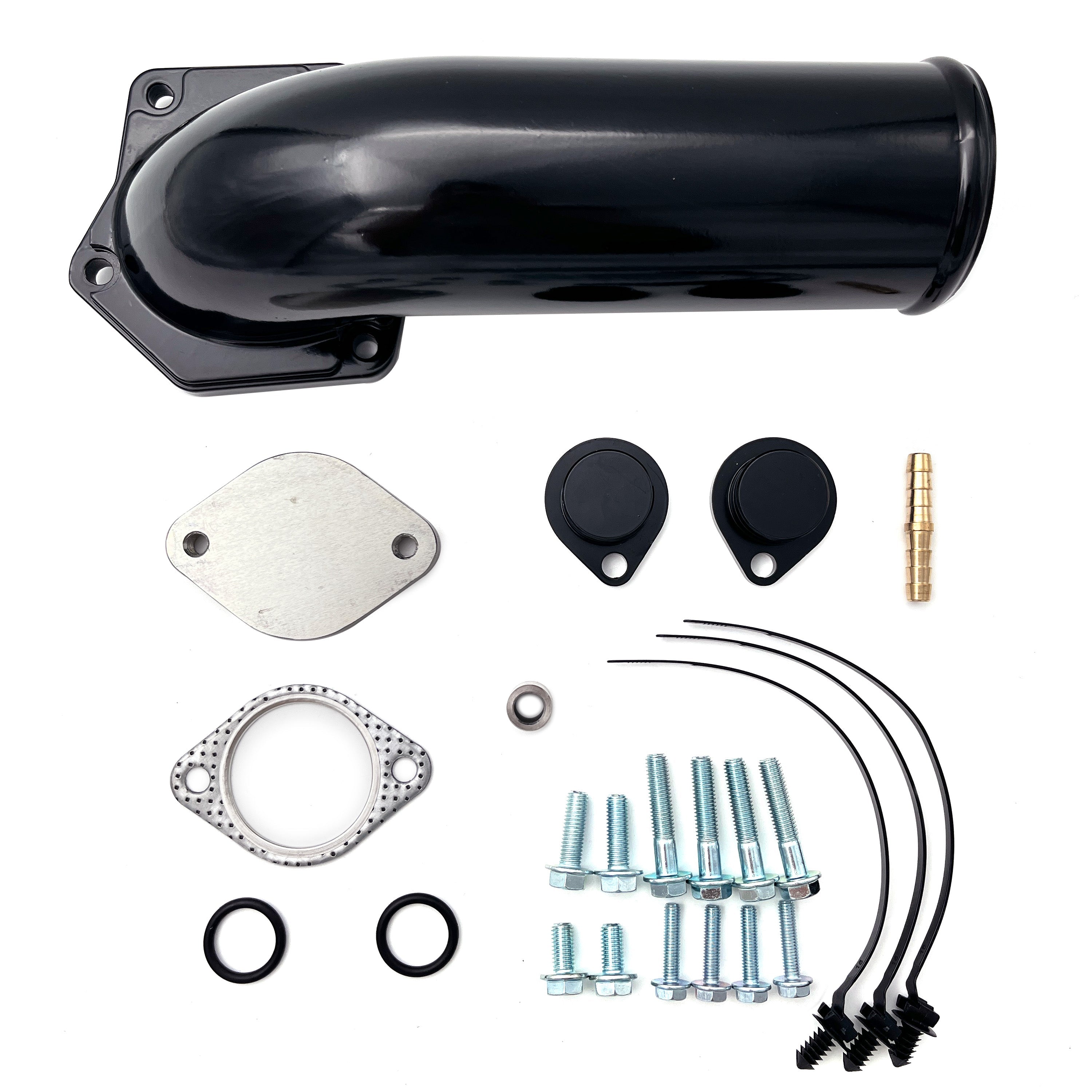 2008-2010 6.4L Ford Powerstroke 4inch Cat DPF Delete Pipe EGR Delete Kit