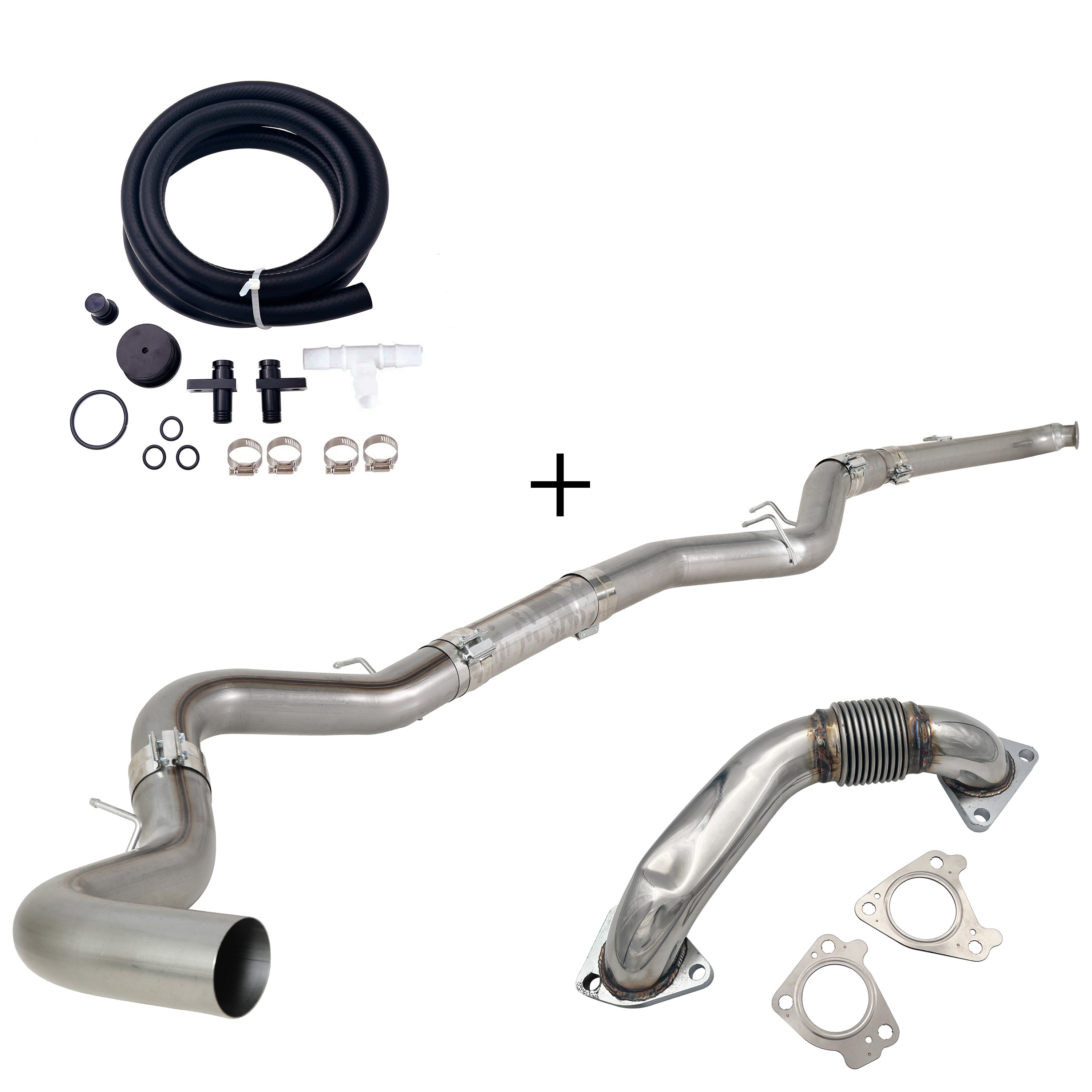 2007.5-2010 6.6L Duramax LMM 4"/5" Dp-back DPF pipe & EGR delete kit