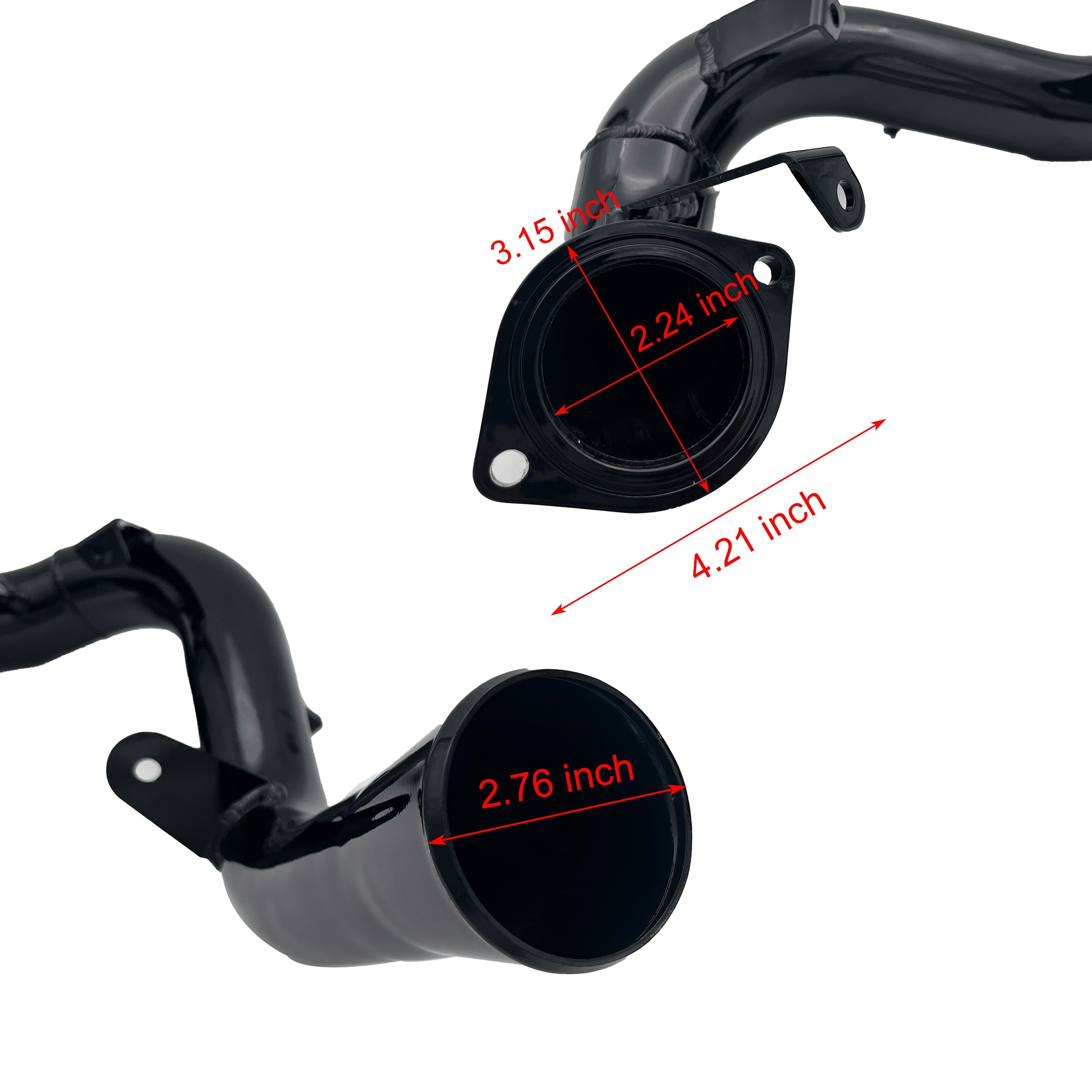 2007.5-2010 6.6L Duramax LMM Passenger Up-Pipe & EGR Delete Kit w/Intake