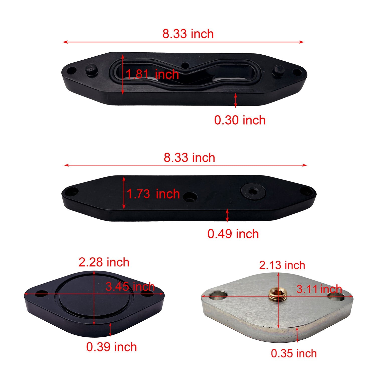 2011-2023 6.7L Ford 4" Cat & DPF Delete Pipe Exhaust & EGR Cooler Delete Kit