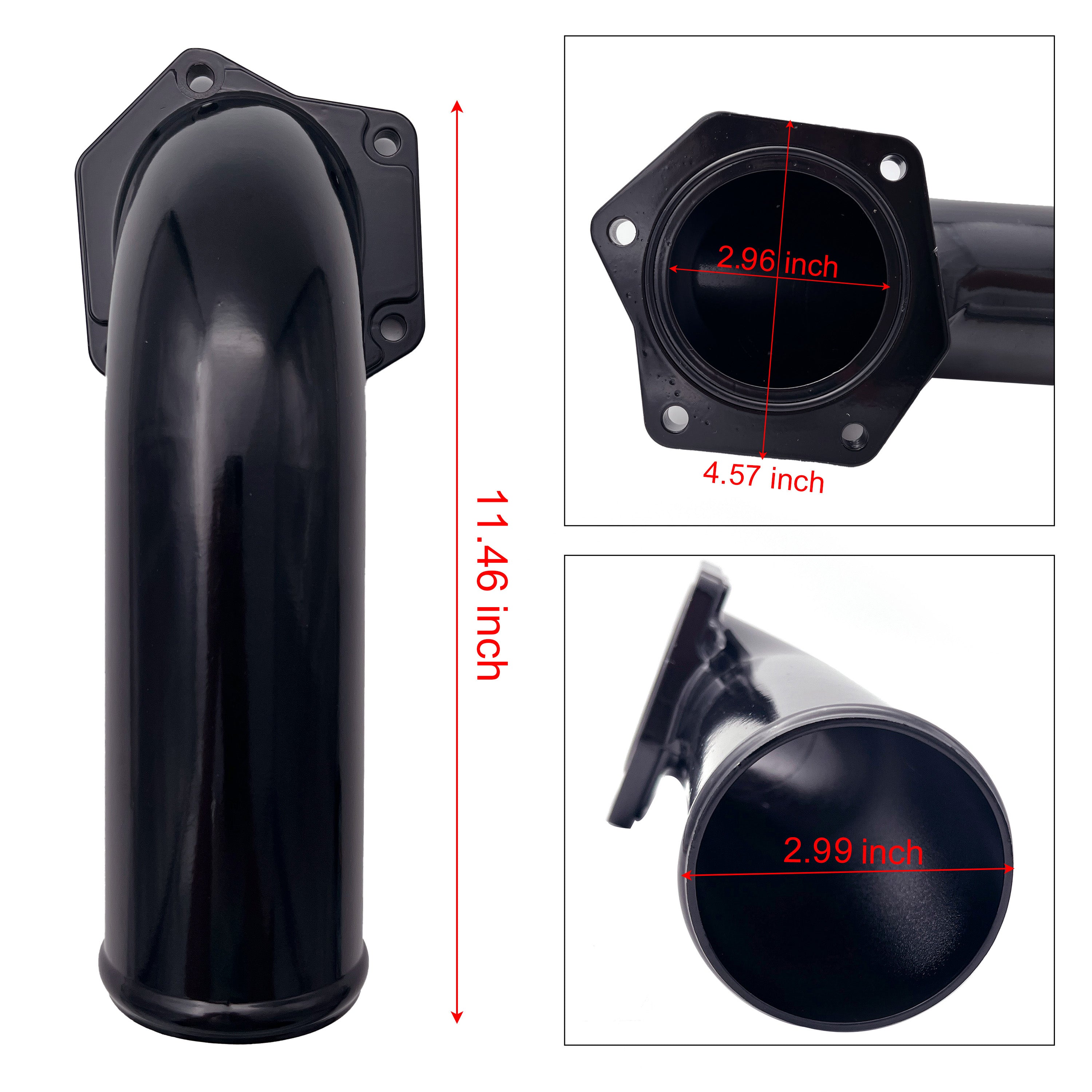 2008-2010 6.4L Ford Powerstroke 4inch Cat DPF Delete Pipe EGR Delete Kit