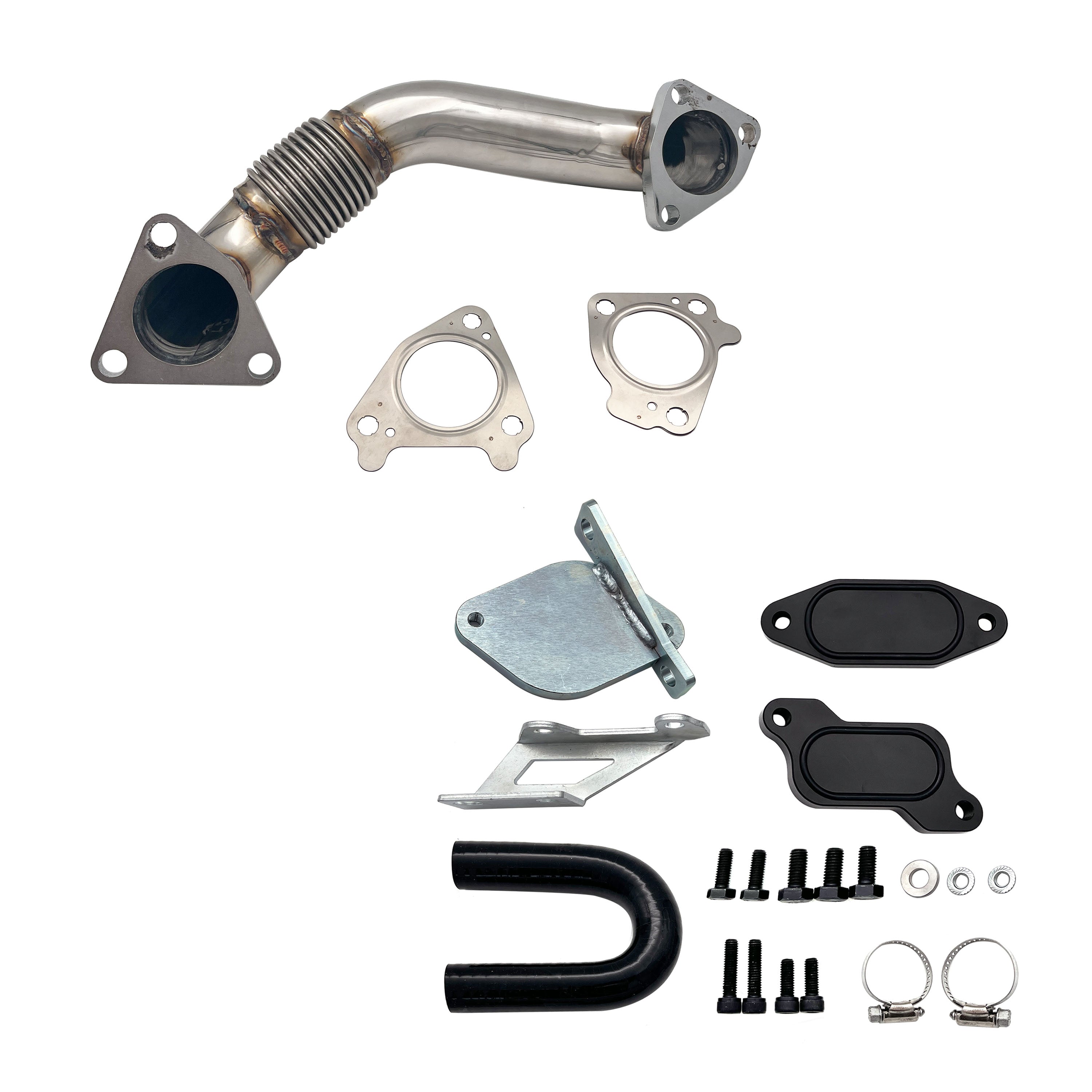 2007.5-2010 6.6L Duramax LMM Passenger Up Pipe & EGR Delete Kit