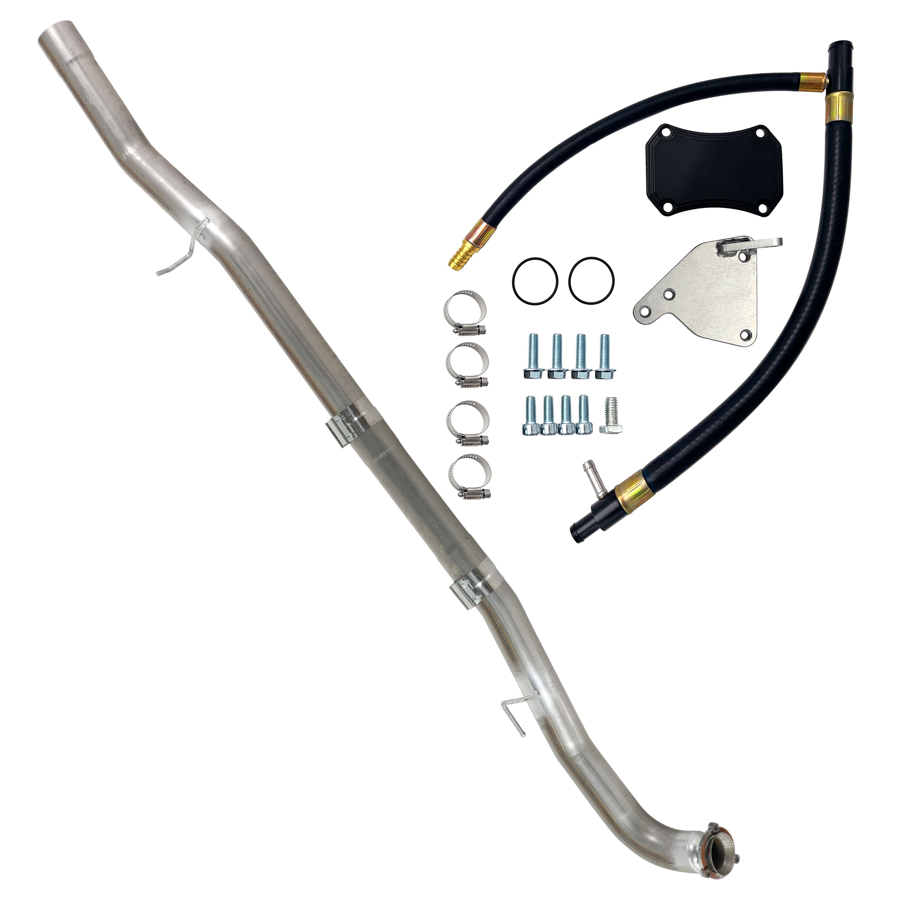 2015.5-2016 6.6L Duramax LML 4" DPF & CAT Delete Pipe & EGR Cooler Delete Kit