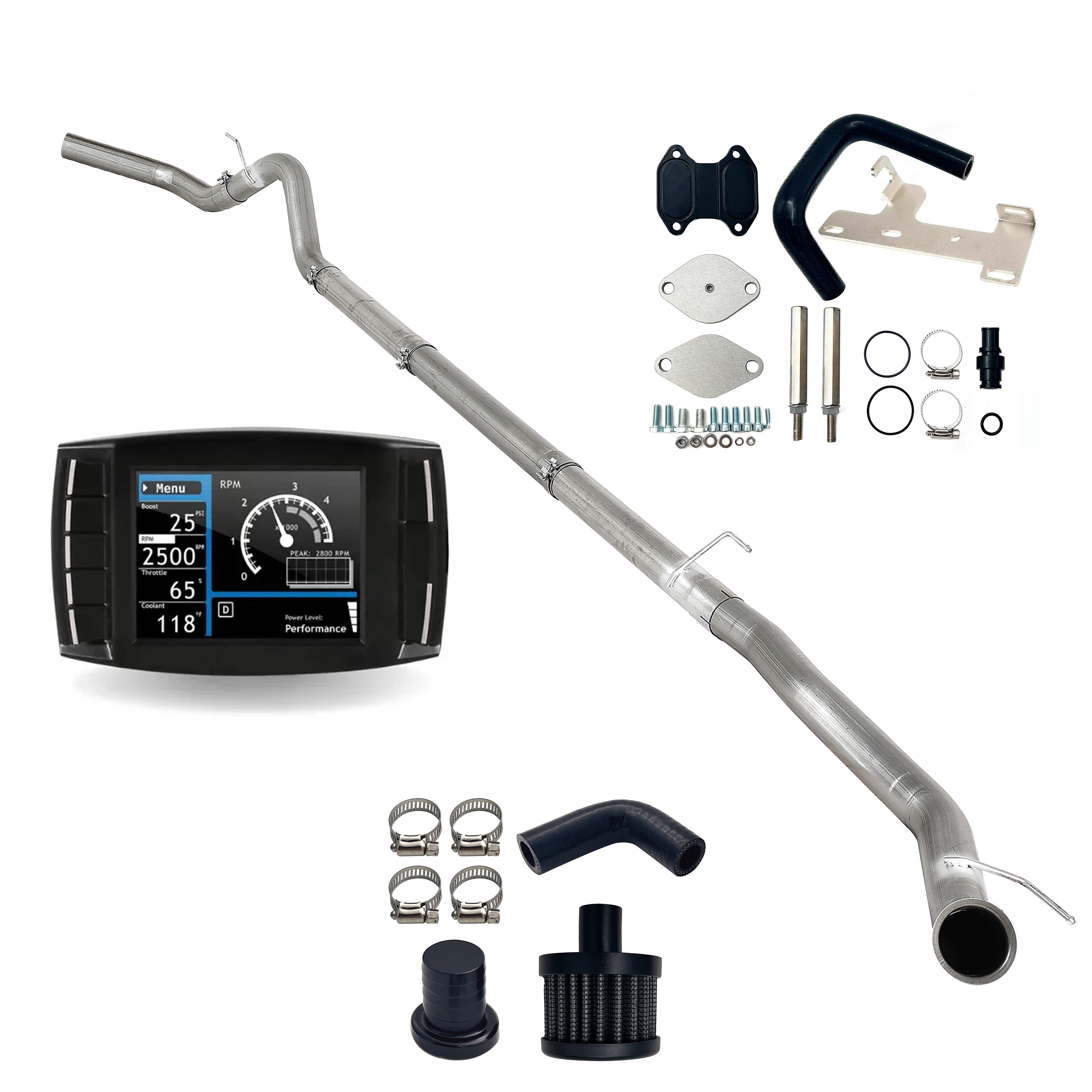 2010-2012 6.7L Ram 4" DPF/DEF/EGR/CCV Delete Kit