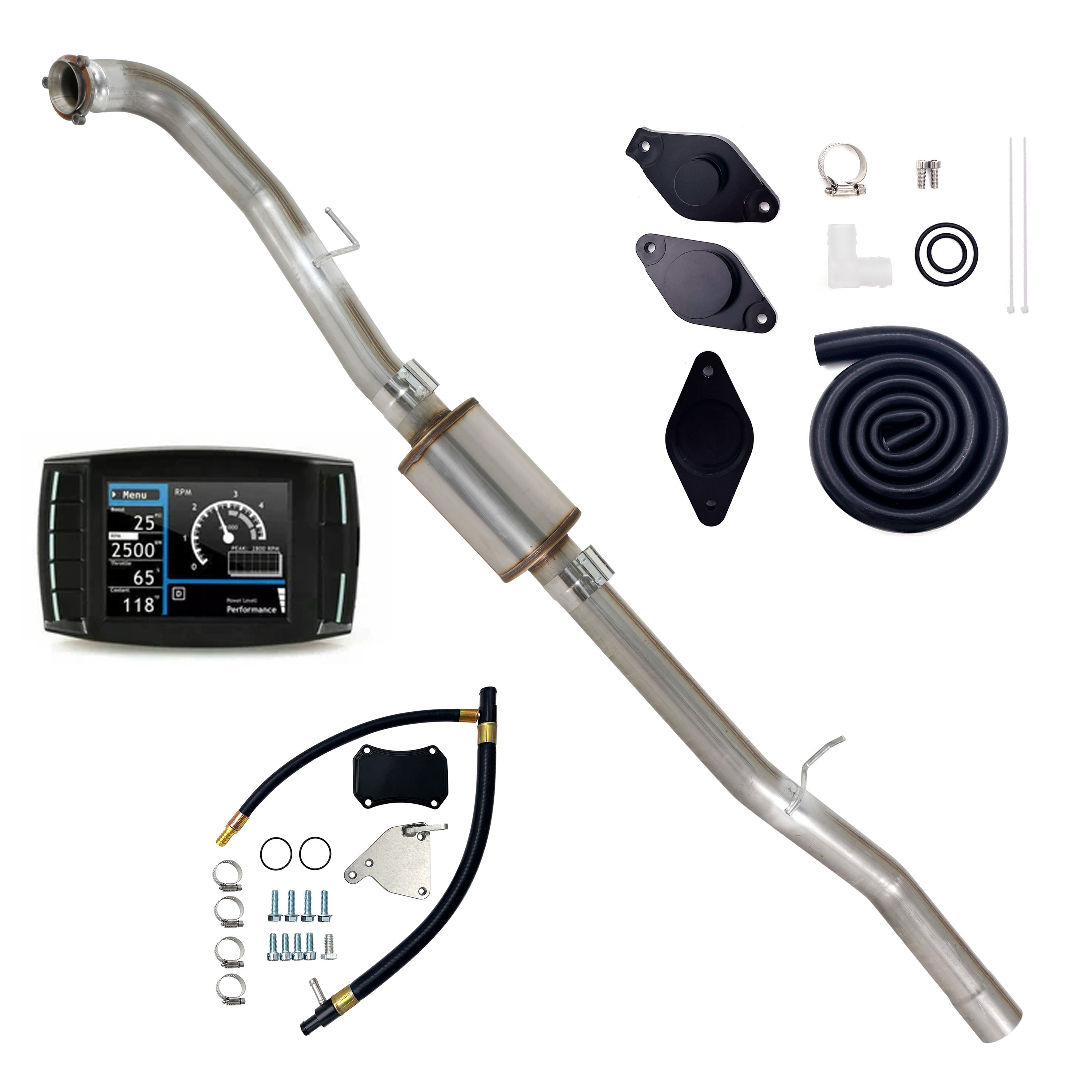 2015.5-2016 6.6L Duramax 4" DPF/DEF/EGR/CCV Delete Kit