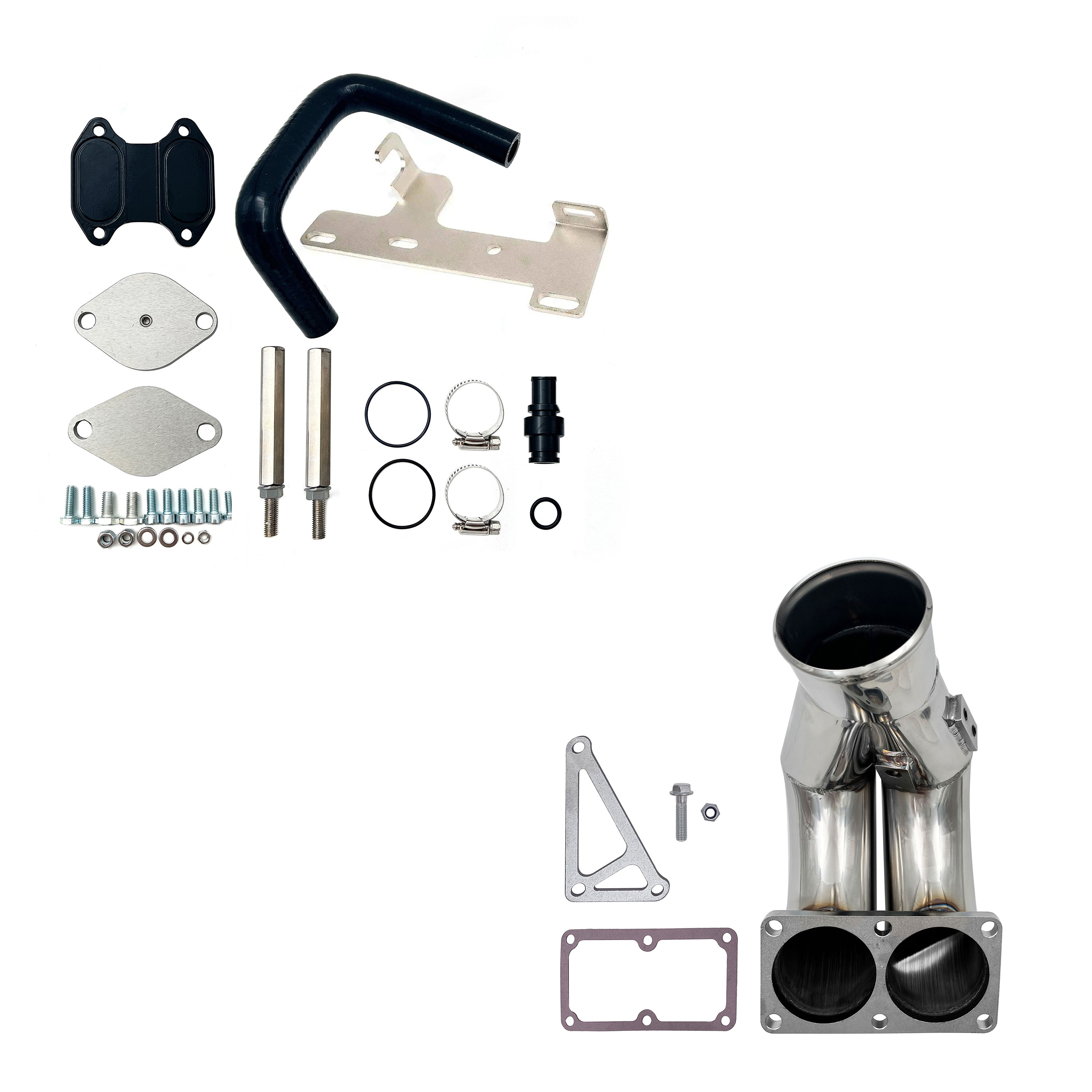 2010-2018 6.7L Ram 3.5" Intake Manifold Elbow Tube EGR Cooler Delete kit