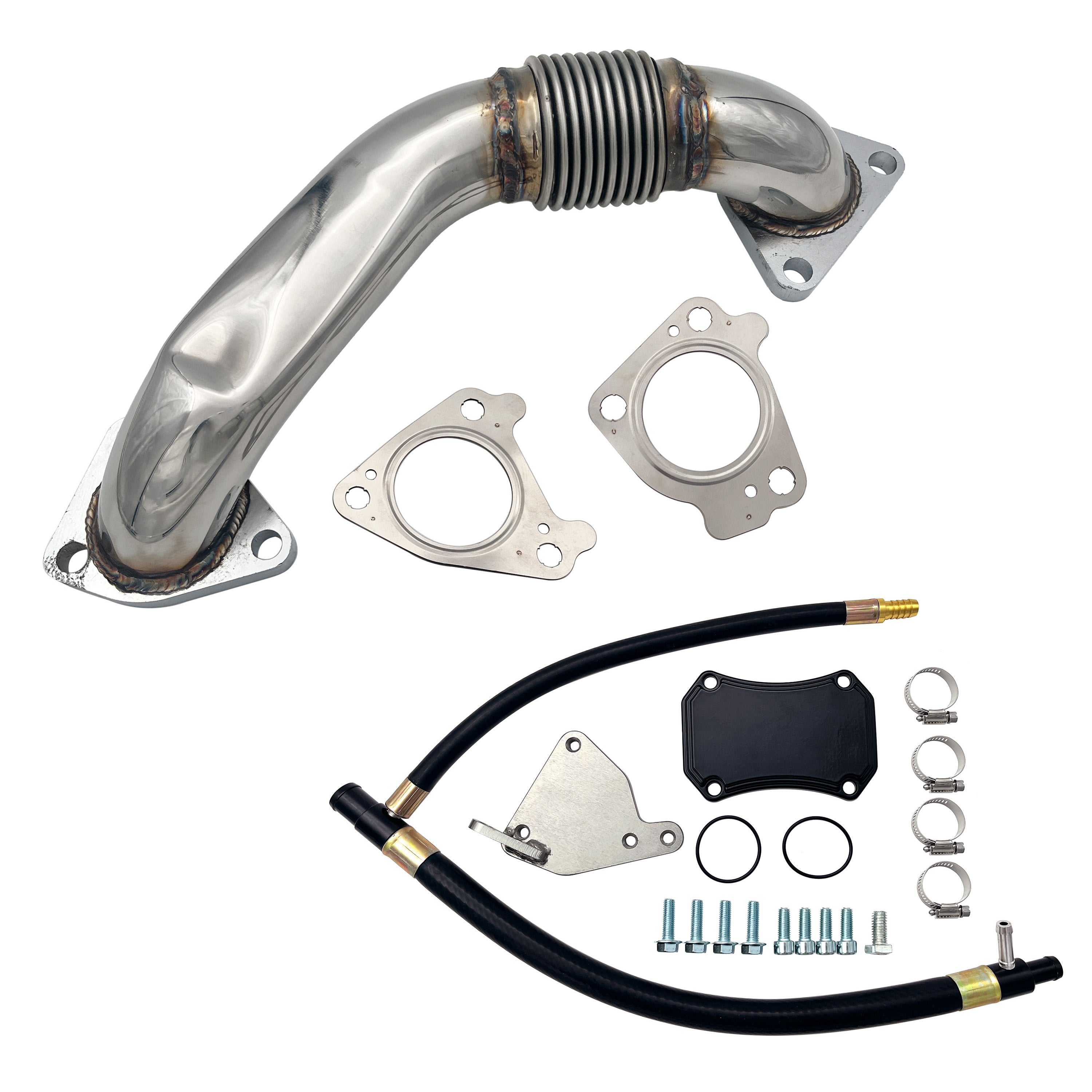 2011-2016 6.6L Chevy Duramax LML Up-Pipe & EGR Cooler Delete Kit (Passenger Side)