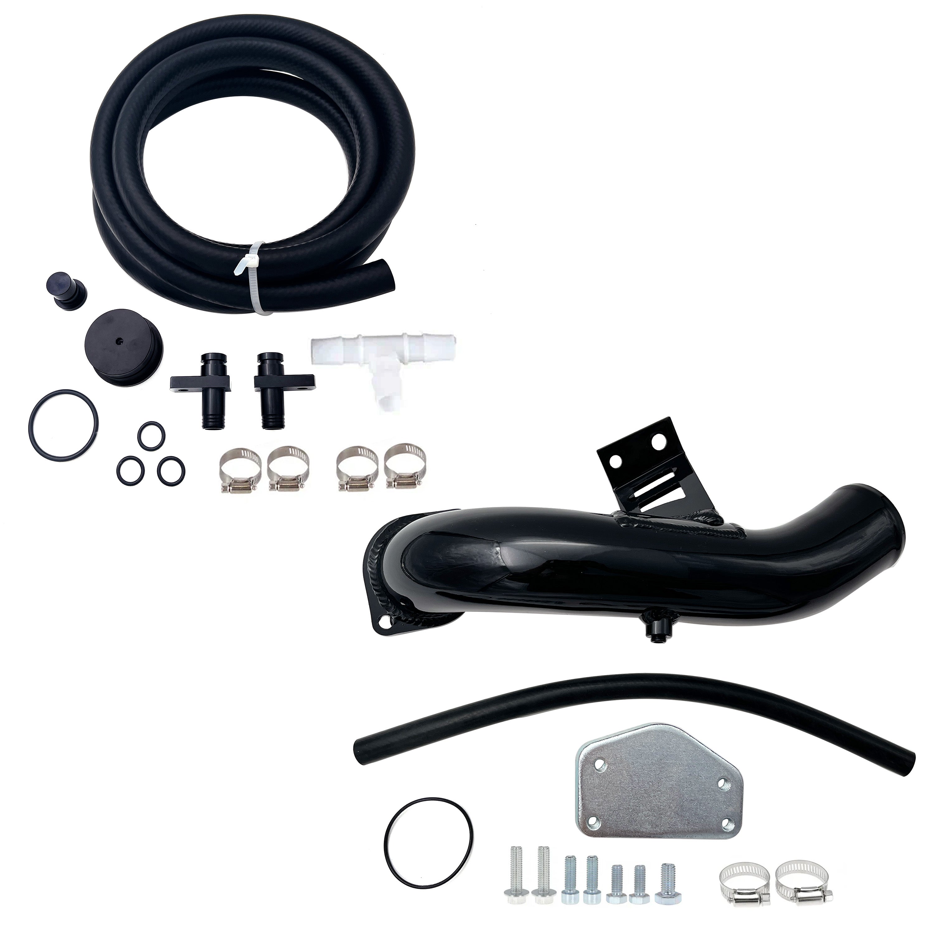 2004-2005 6.6L Duramax LLY 4" DP-Back DPF delete Pipe & EGR Delete Kit
