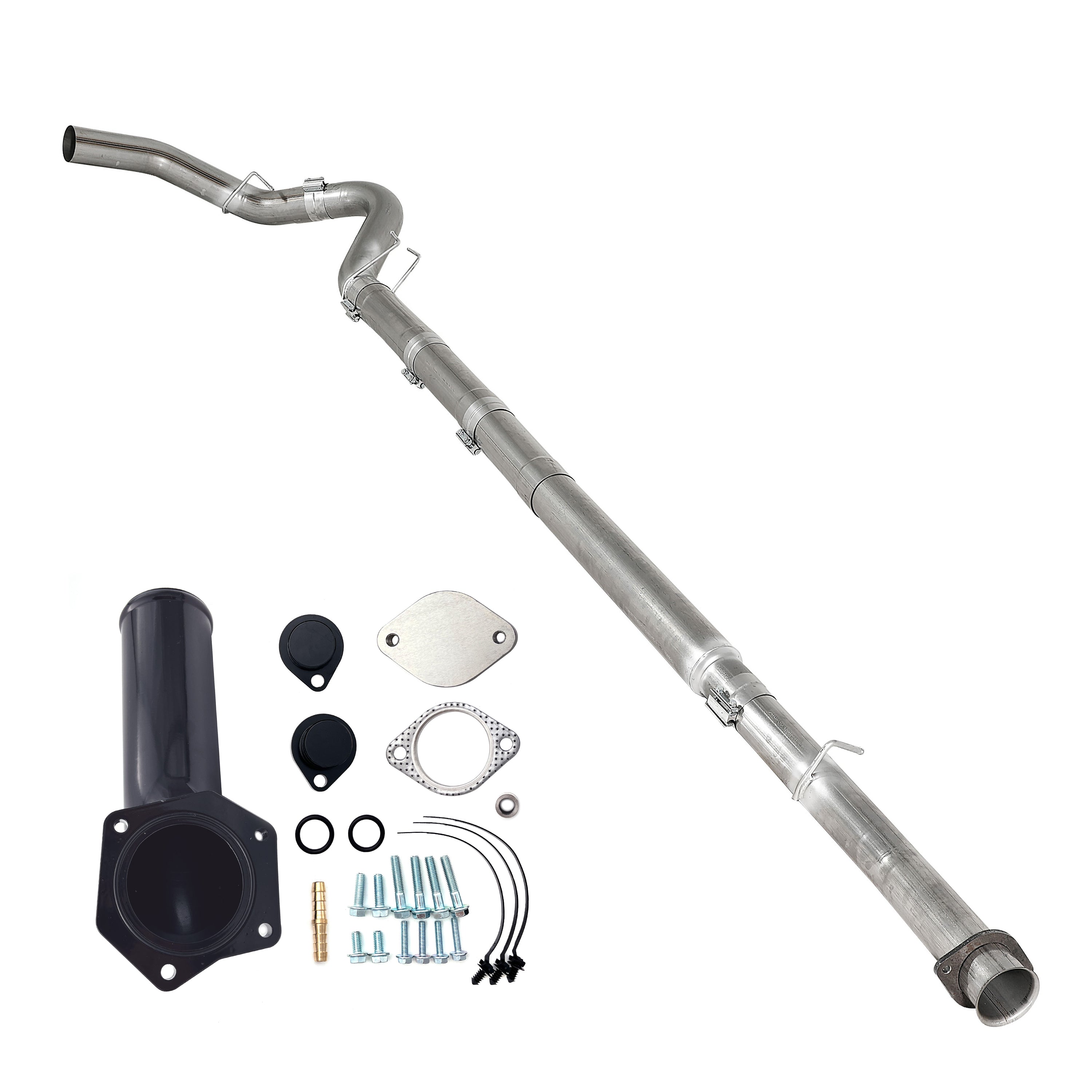 2008-2010 6.4L Powerstroke 5" Dp-Back DPF Delete Pipe & EGR Delete Kit