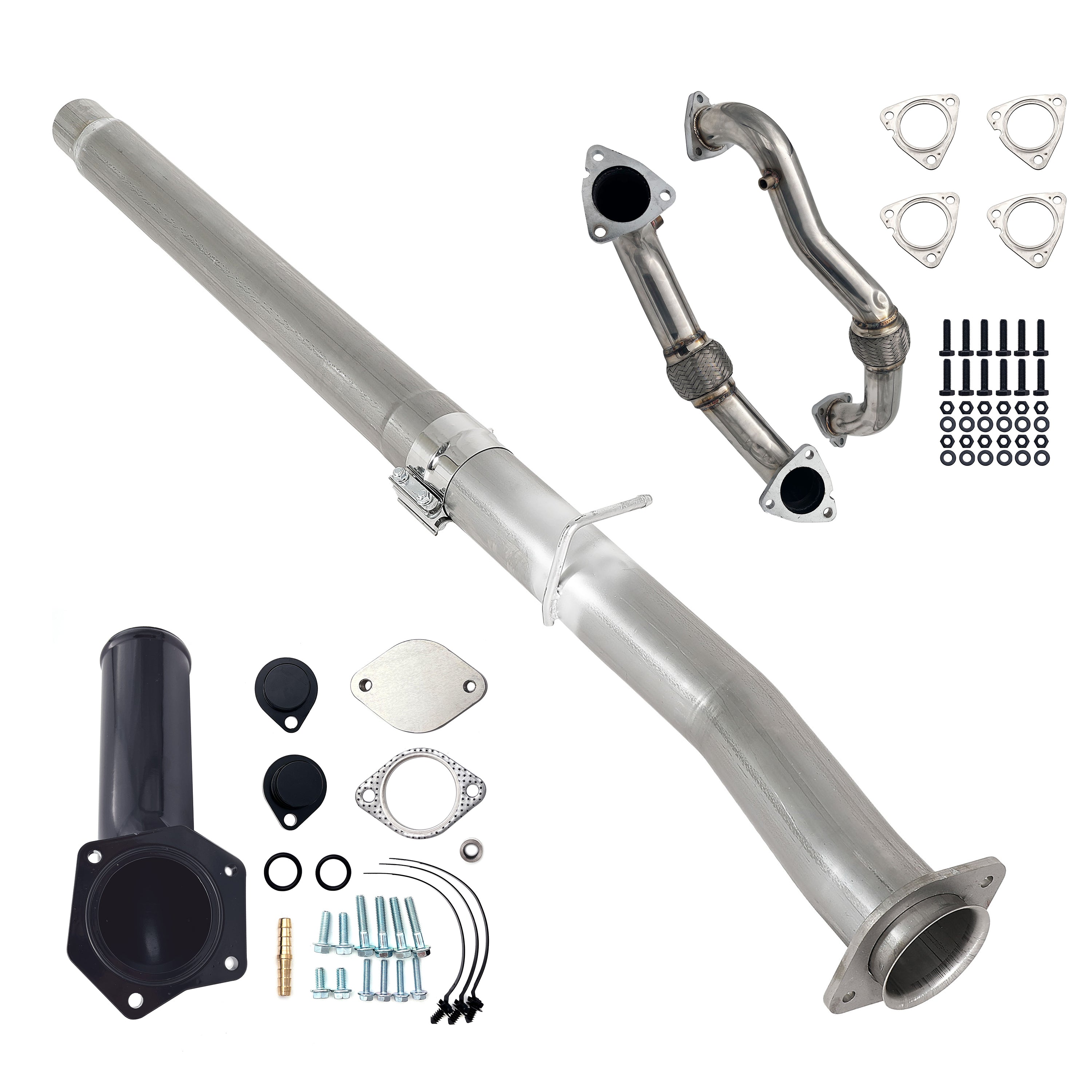 2008-2010 6.4L Powerstroke 4" Cat & DPF Delete Pipe & EGR Delete Kit