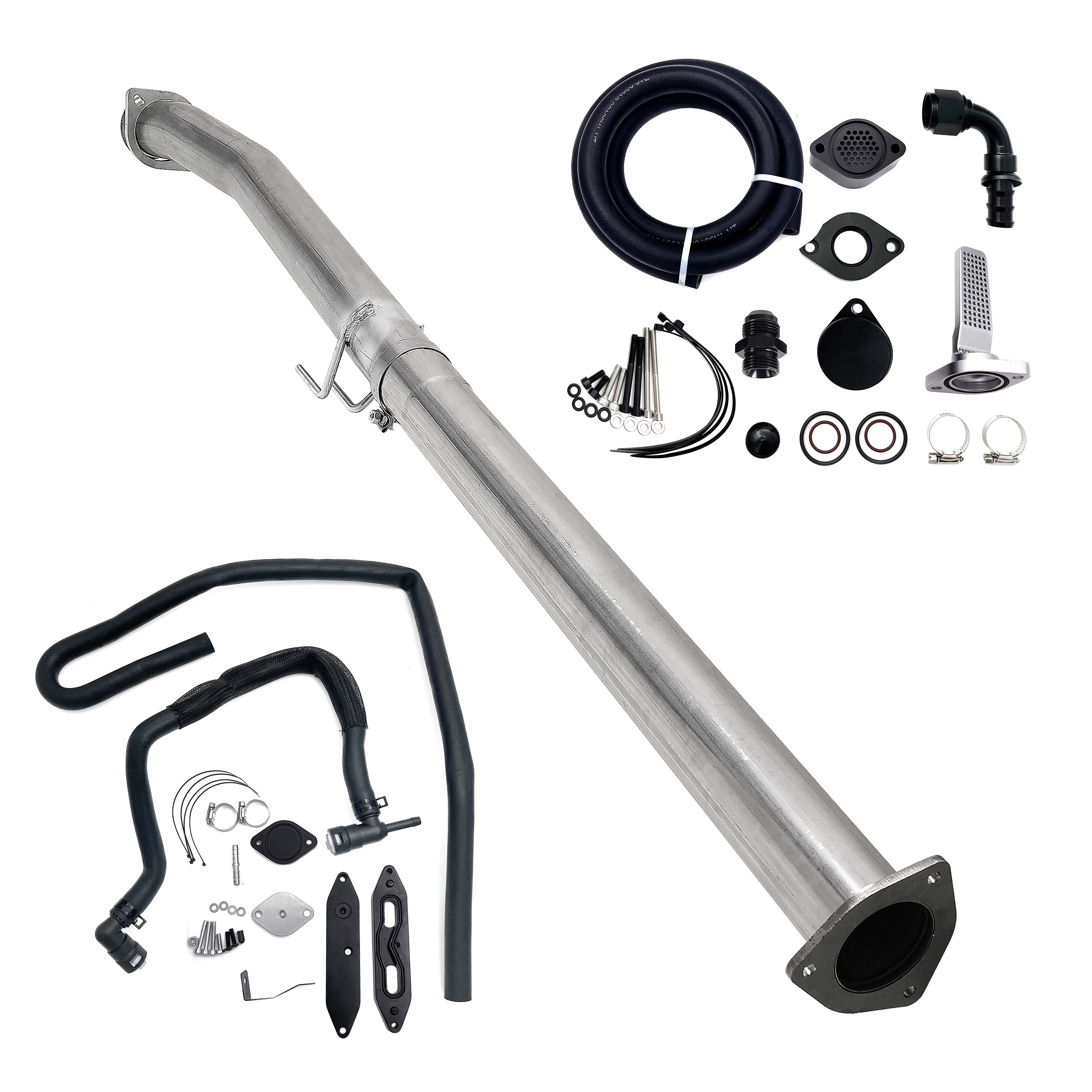 2011-2019 6.7L Powerstroke 4" Exhaust Delete Pipe & CCV/EGR Delete Kit