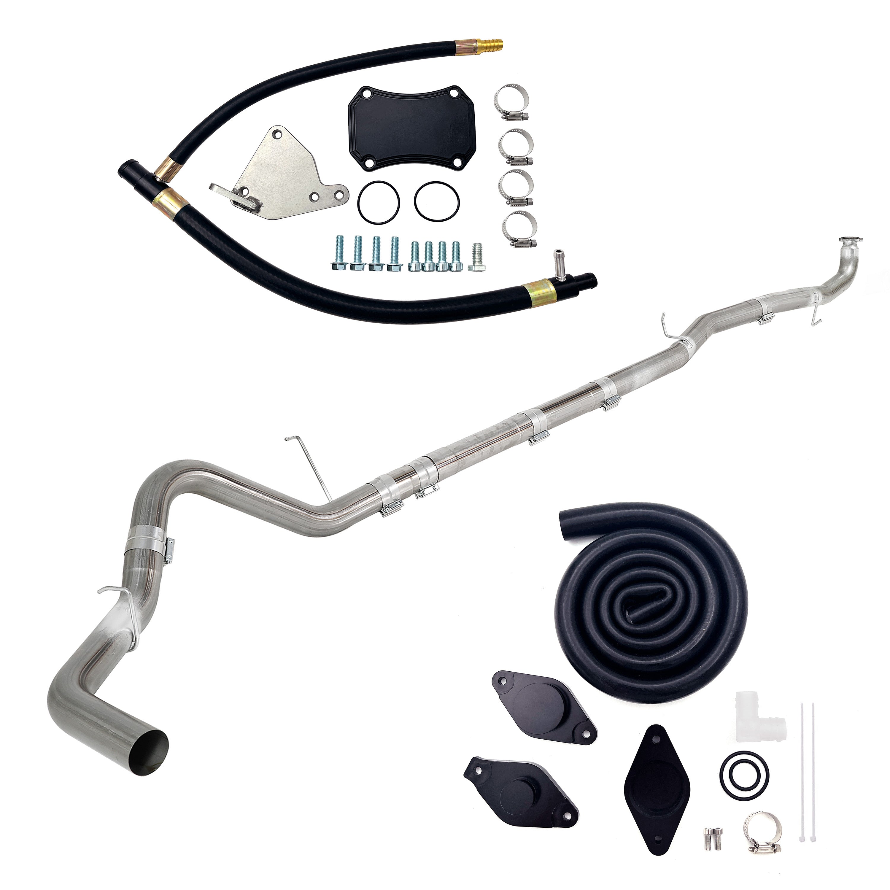 2015.5-2016 6.6L Duramax LML 4" DP-Back DPF delete Pipe & EGR/CCV Delete Kit