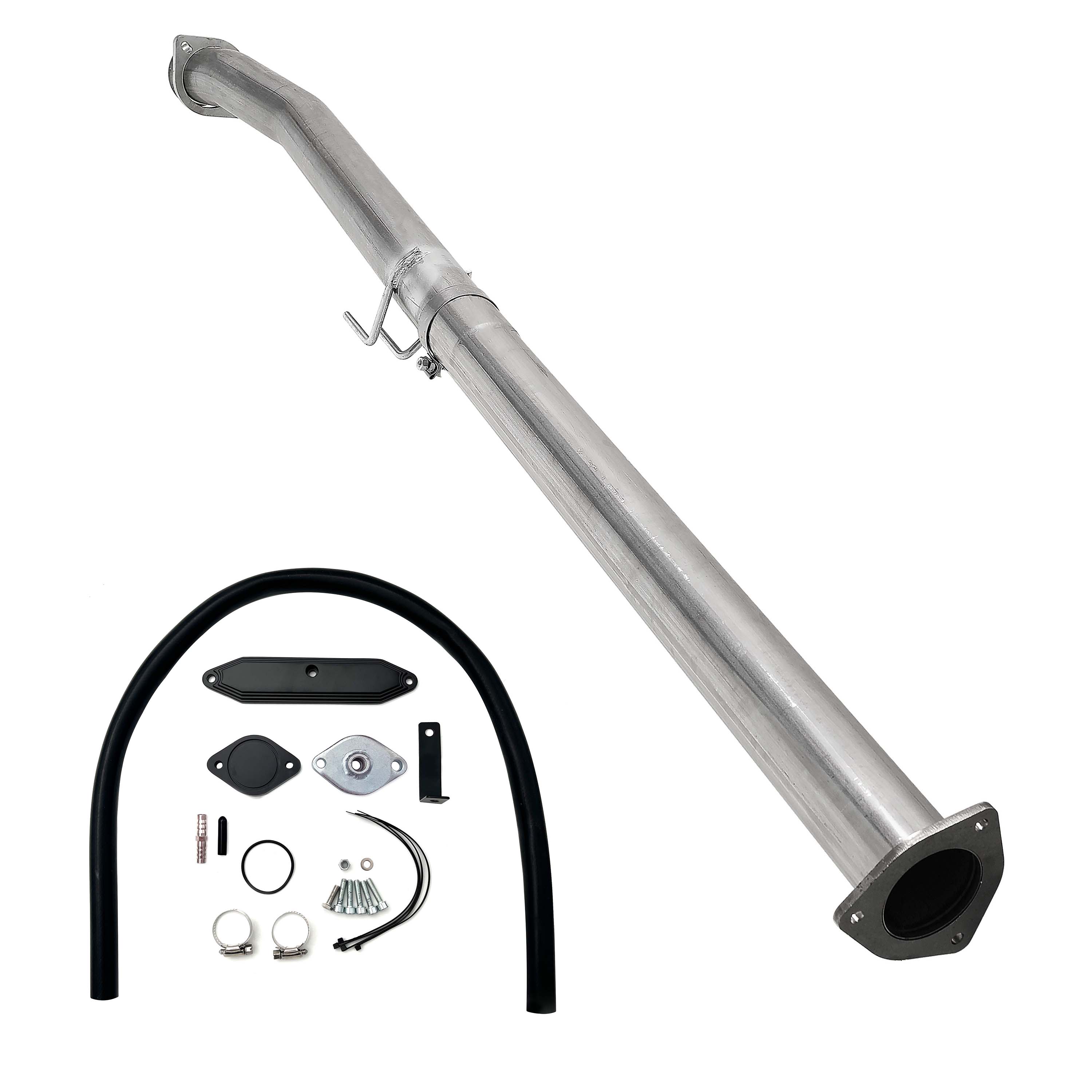 2011-2023 6.7L Ford 4" Cat & DPF Delete Pipe Exhaust & EGR Cooler Delete Kit