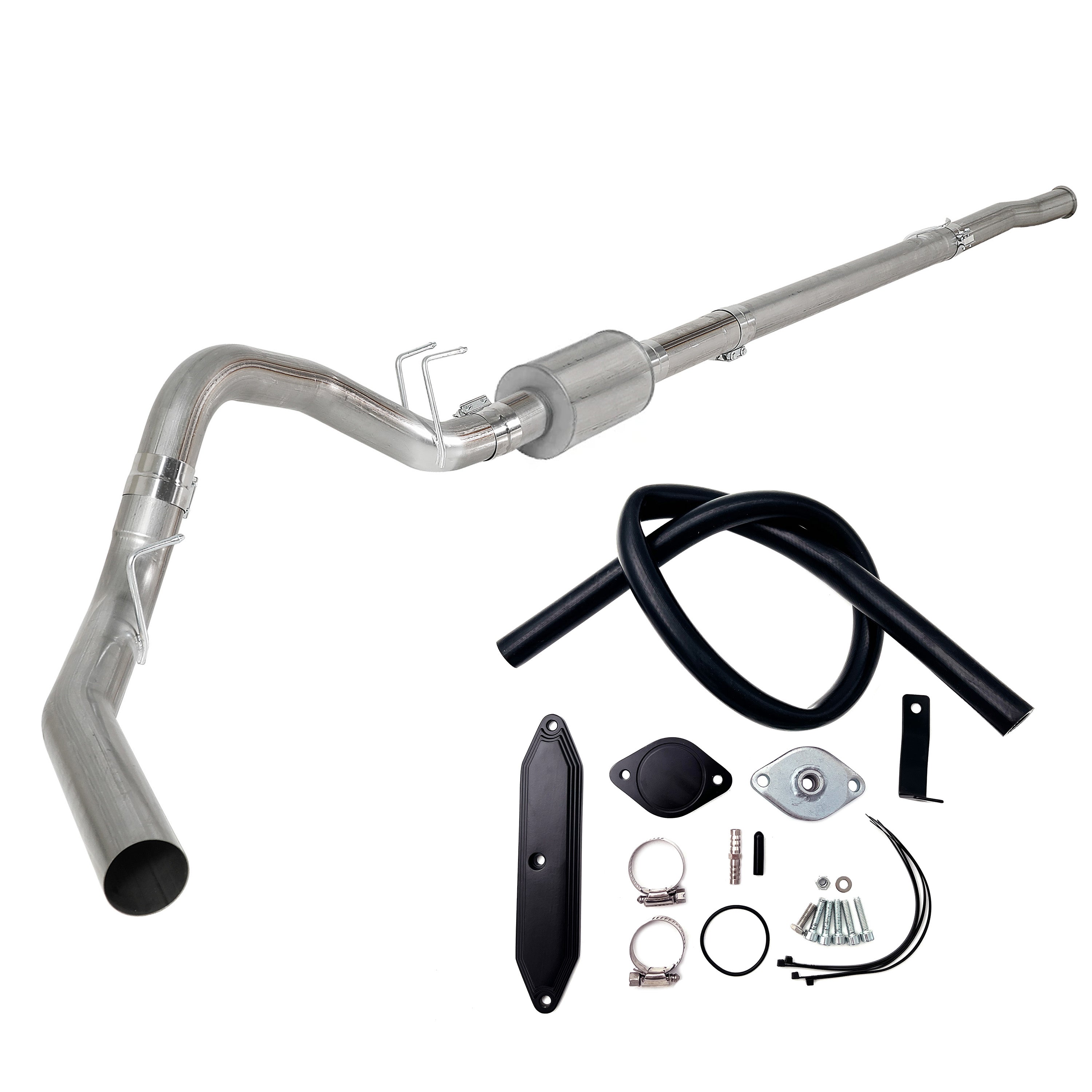 2011-2022 6.7L Ford Powerstroke 4"/5" Dp-Back DPF Delete Pipe & EGR Delete