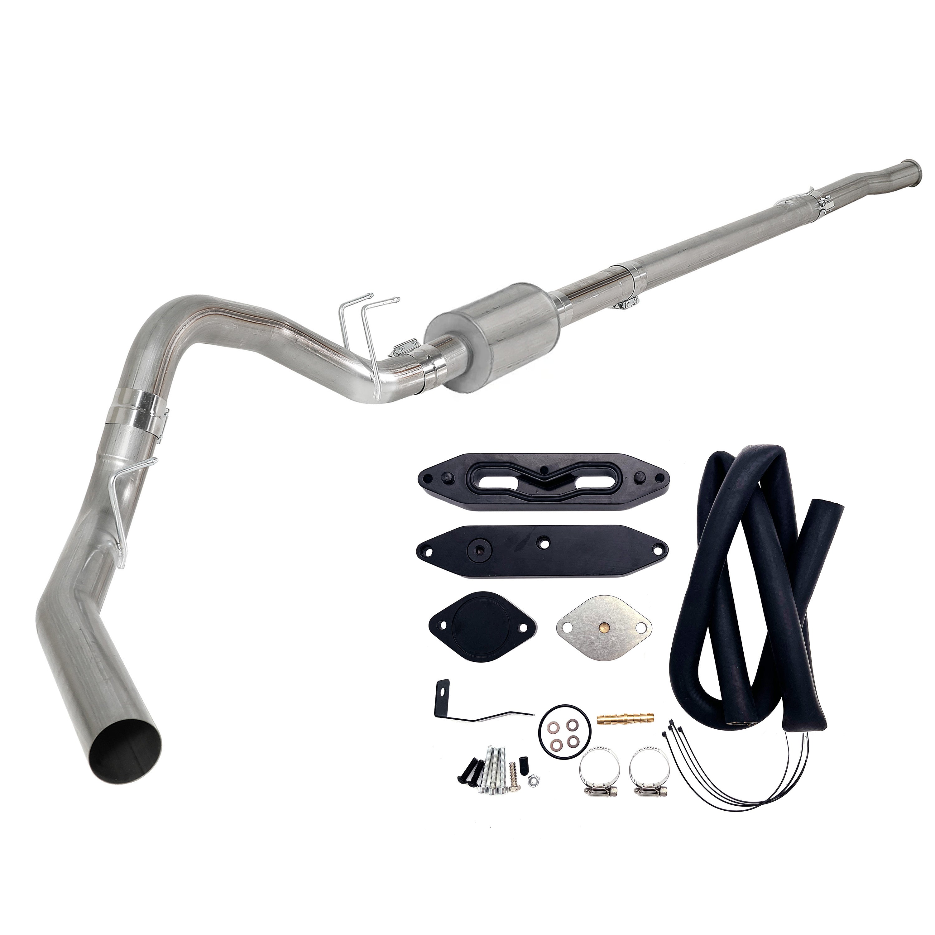 2011-2022 6.7L Ford Powerstroke 4"/5" Dp-Back DPF Delete Pipe & EGR Delete