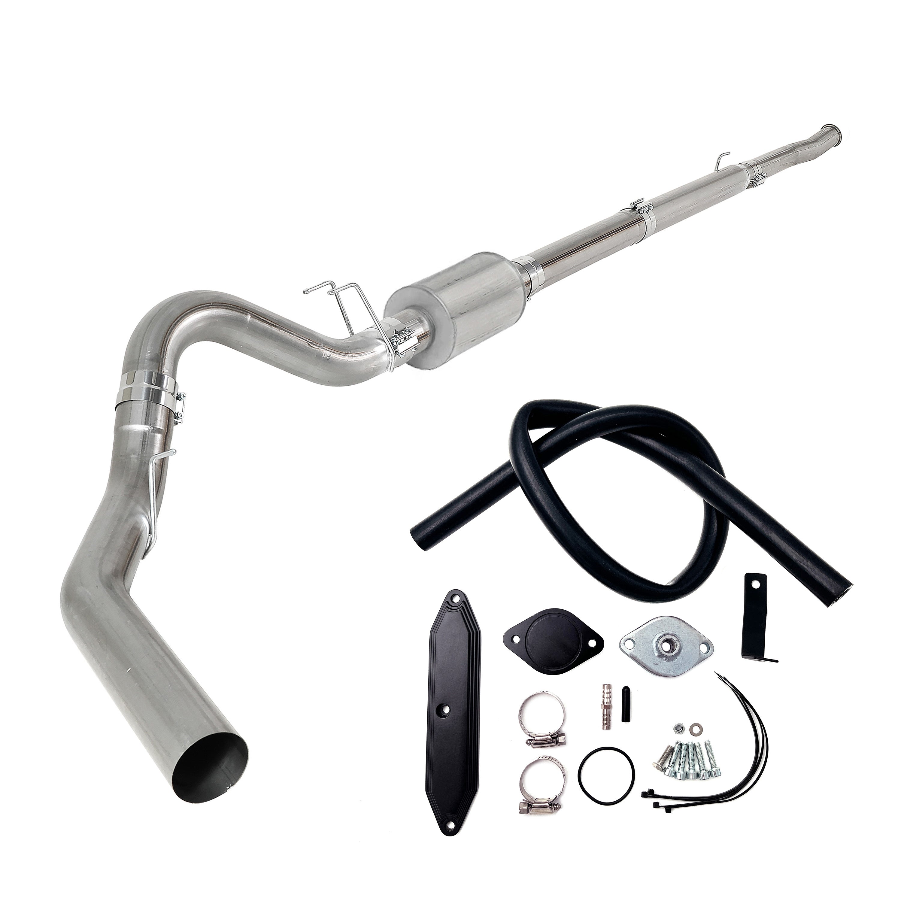 2011-2022 6.7L Ford Powerstroke 4"/5" Dp-Back DPF Delete Pipe & EGR Delete