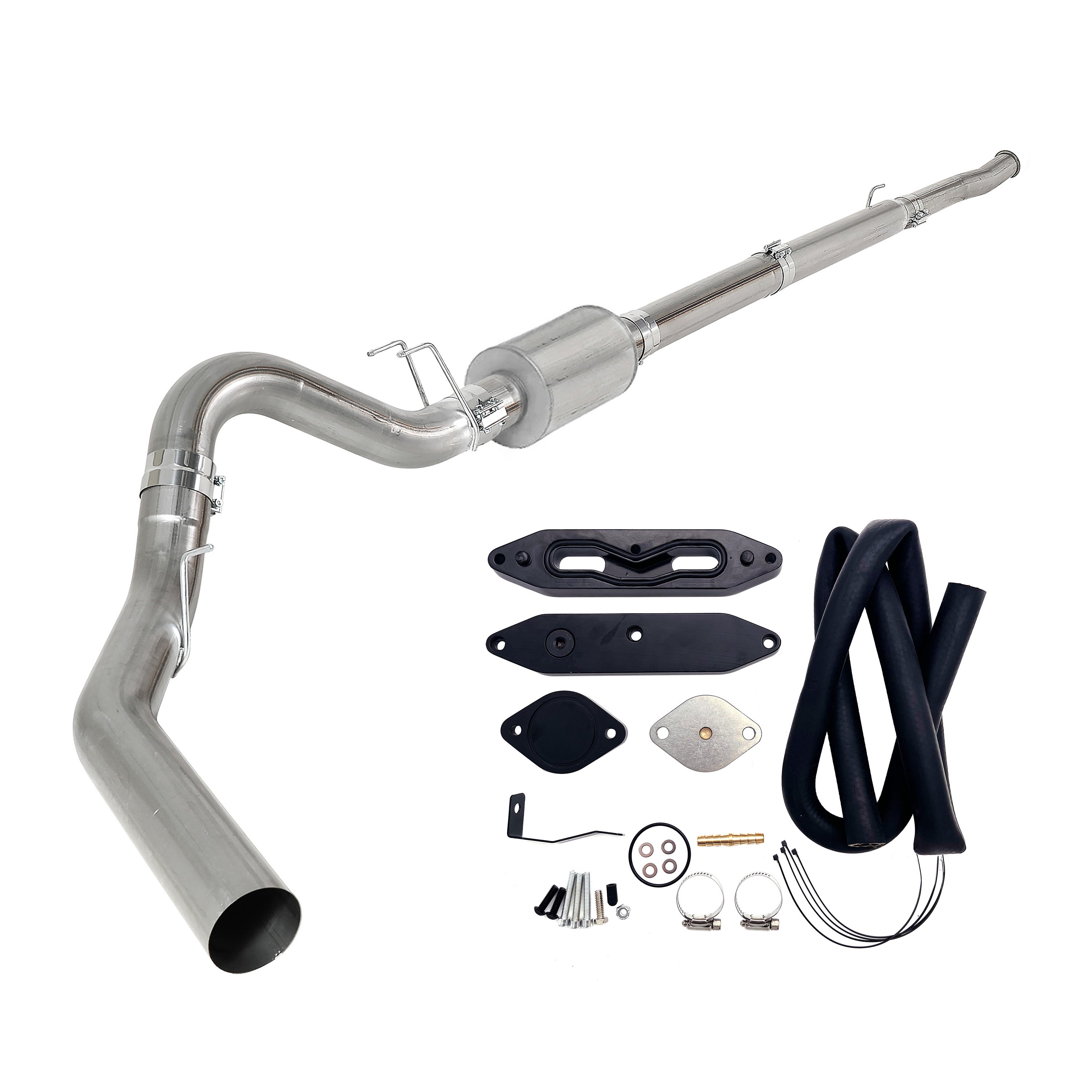 2011-2022 6.7L Ford Powerstroke 4"/5" Dp-Back DPF Delete Pipe & EGR Delete