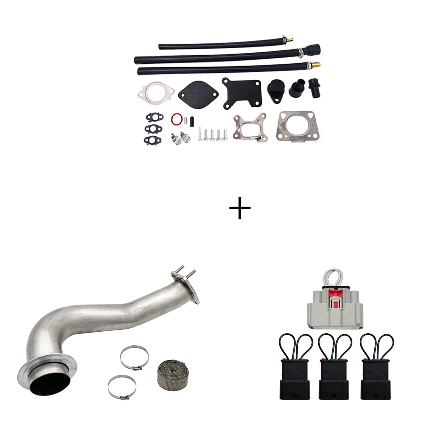 2017-2023 6.6L Duramax L5P DPF/CCV/EGR Delete & Downpipe w/Can Bus kit