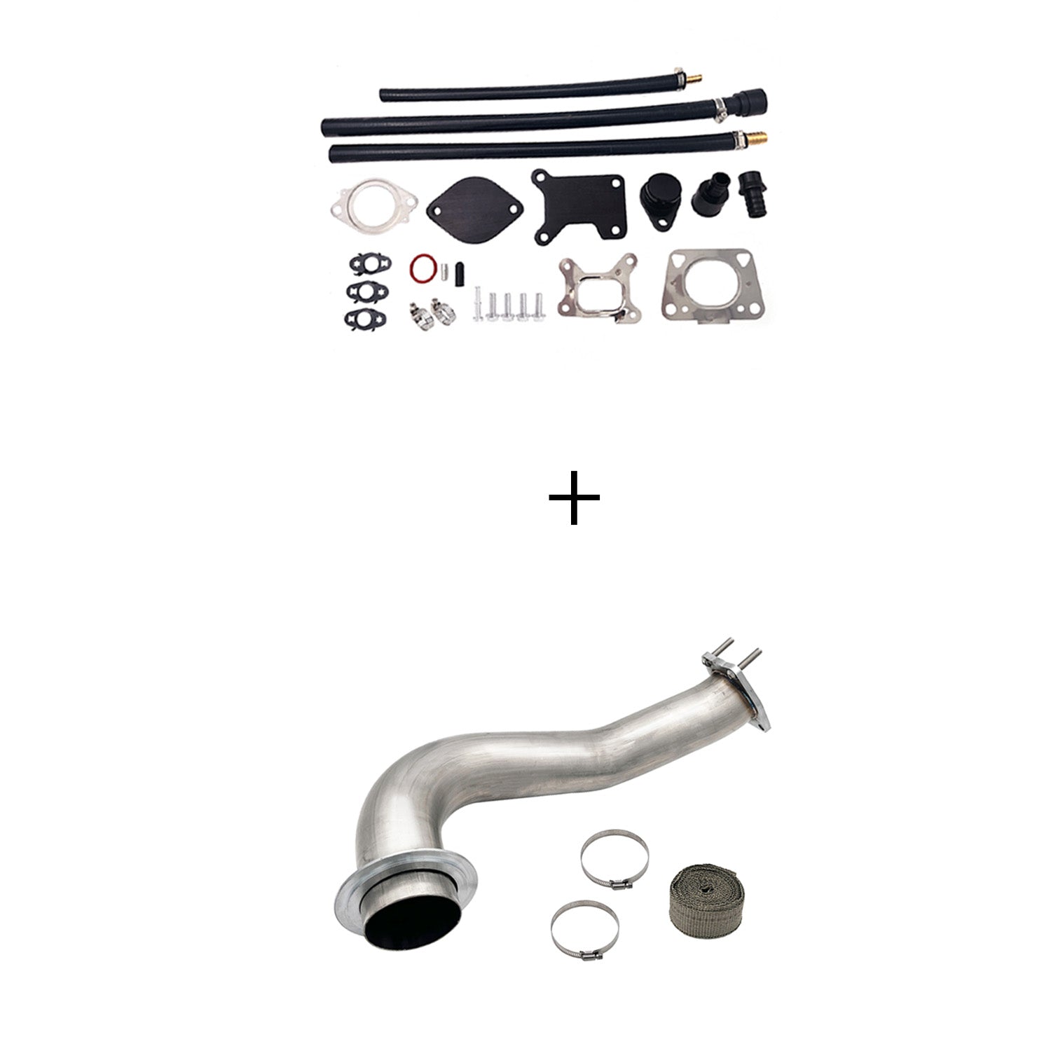 2017-2023 6.6L Duramax L5P DPF/CCV/EGR Delete & Downpipe w/Can Bus kit