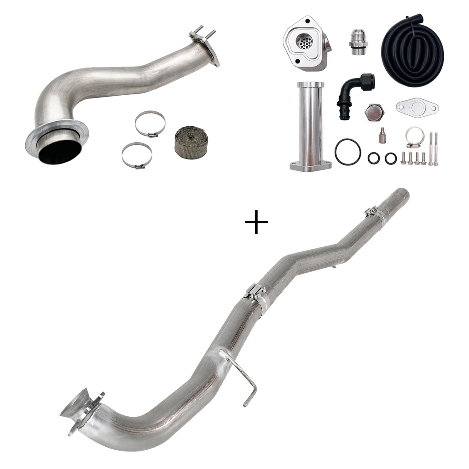 2017-2023 6.6L Duramax L5P DPF/CCV/EGR Delete & Downpipe w/Can Bus kit