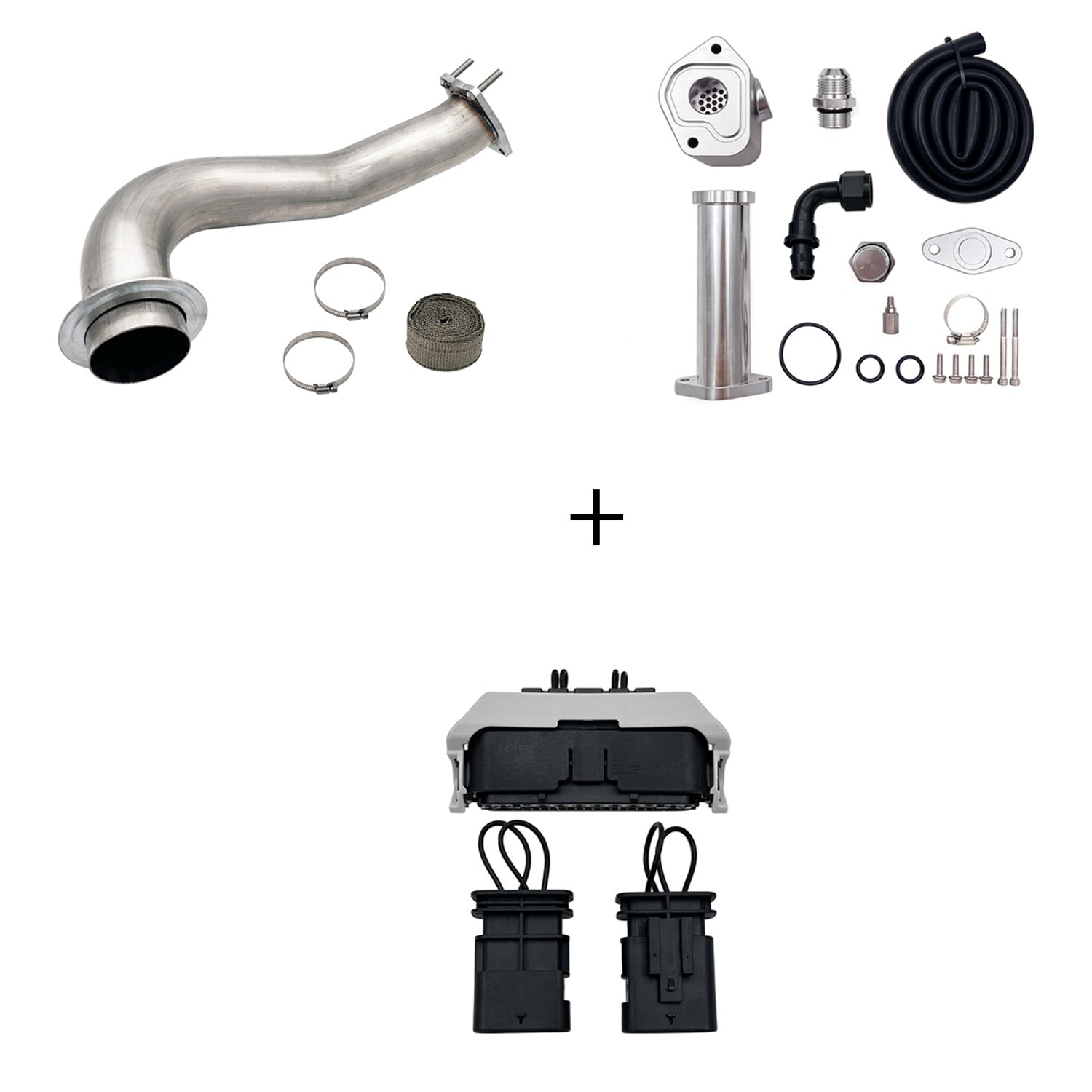 2017-2023 6.6L Duramax L5P DPF/CCV/EGR Delete & Downpipe w/Can Bus kit