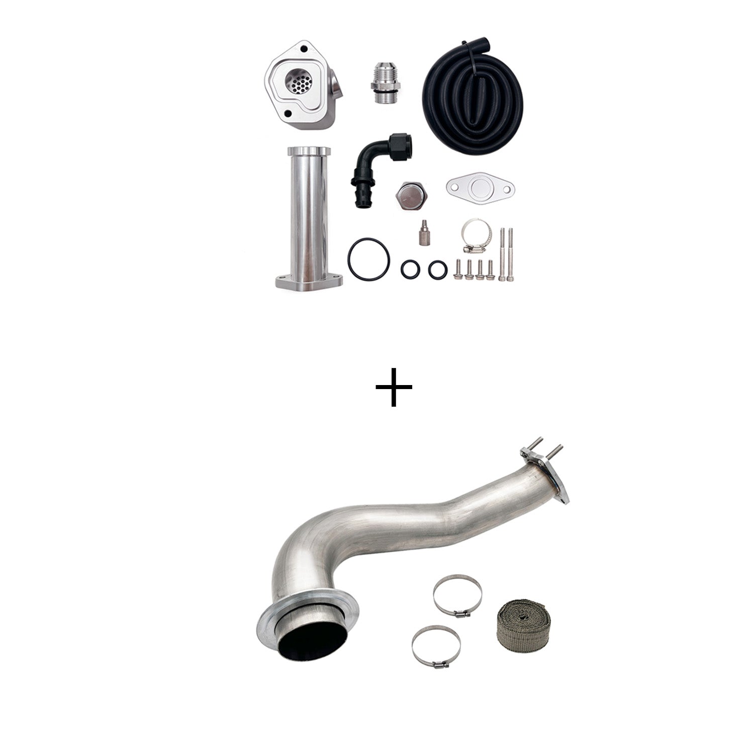 2017-2023 6.6L Duramax L5P DPF/CCV/EGR Delete & Downpipe w/Can Bus kit