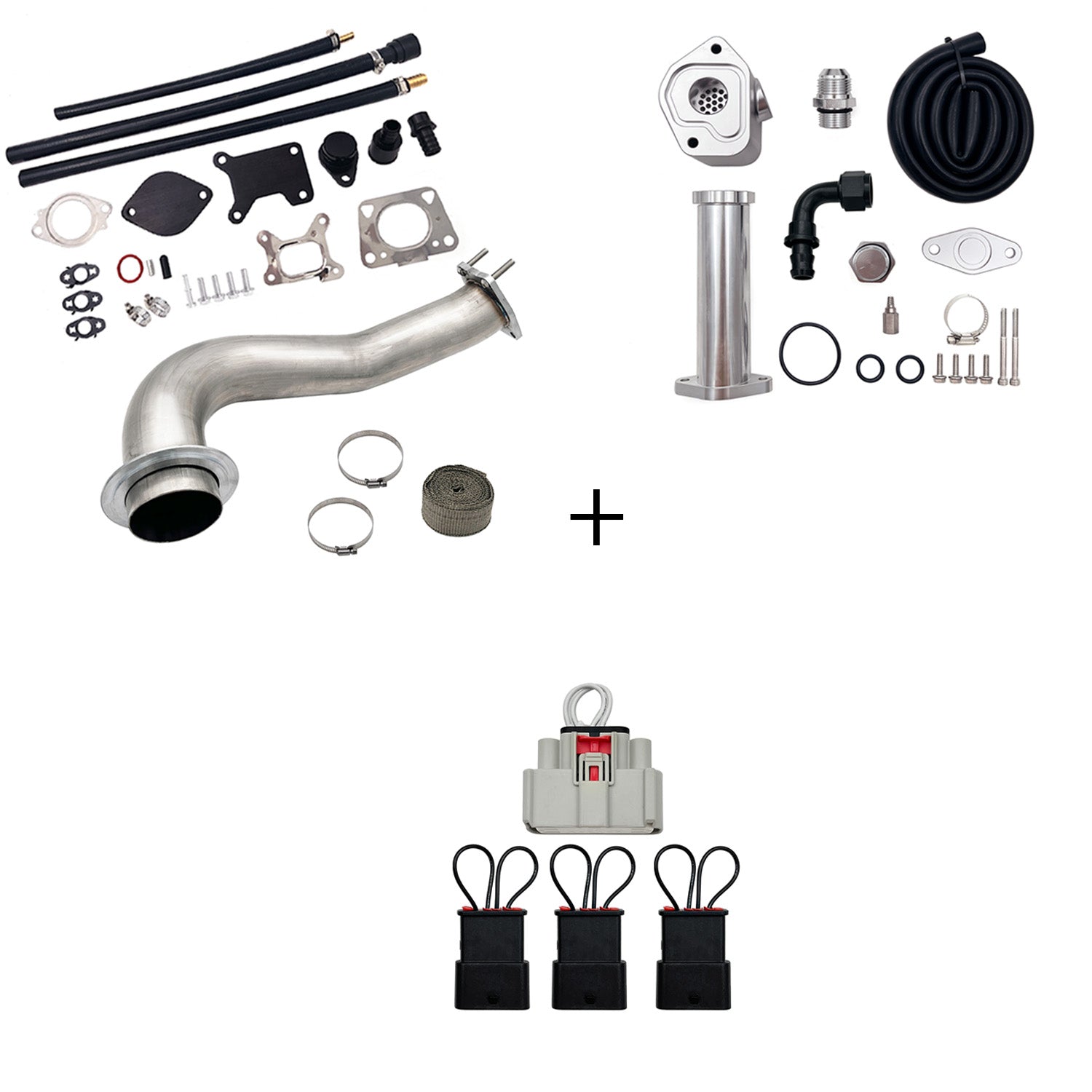 2017-2023 6.6L Duramax L5P DPF/CCV/EGR Delete & Downpipe w/Can Bus kit