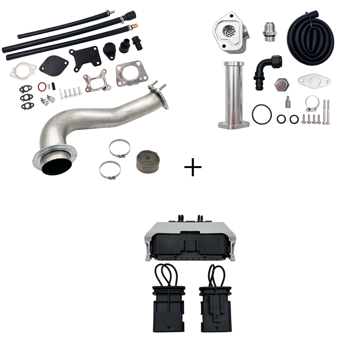 2017-2023 6.6L Duramax L5P DPF/CCV/EGR Delete & Downpipe w/Can Bus kit