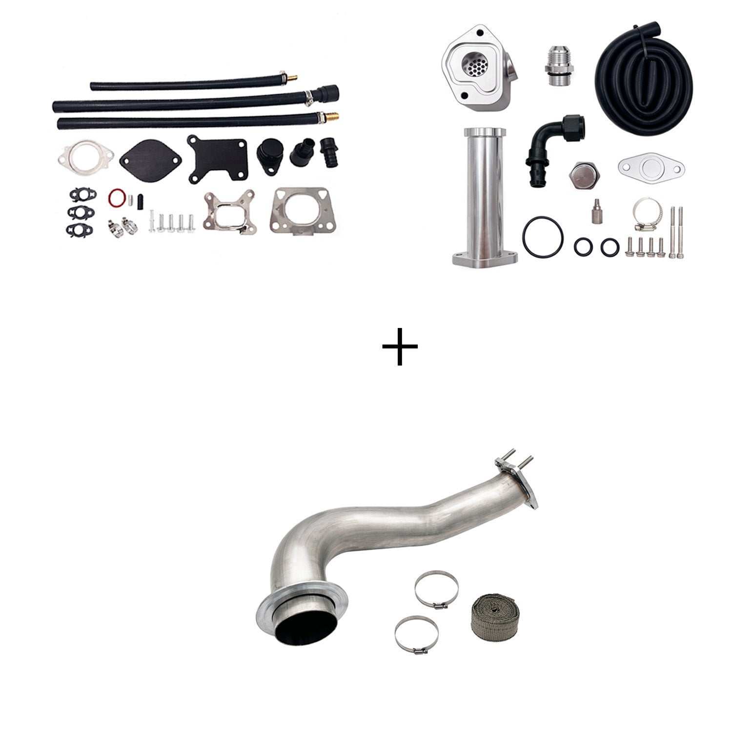 2017-2023 6.6L Duramax L5P DPF/CCV/EGR Delete & Downpipe w/Can Bus kit