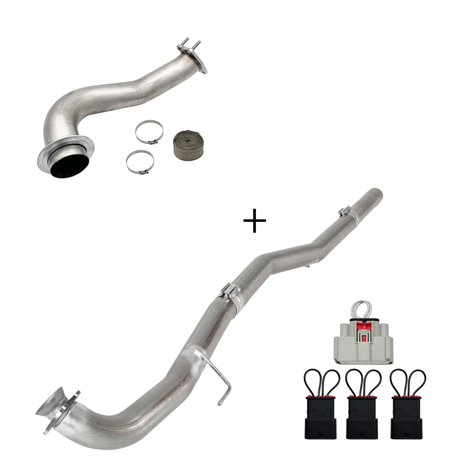 2017-2023 6.6L Duramax L5P DPF/CCV/EGR Delete & Downpipe w/Can Bus kit