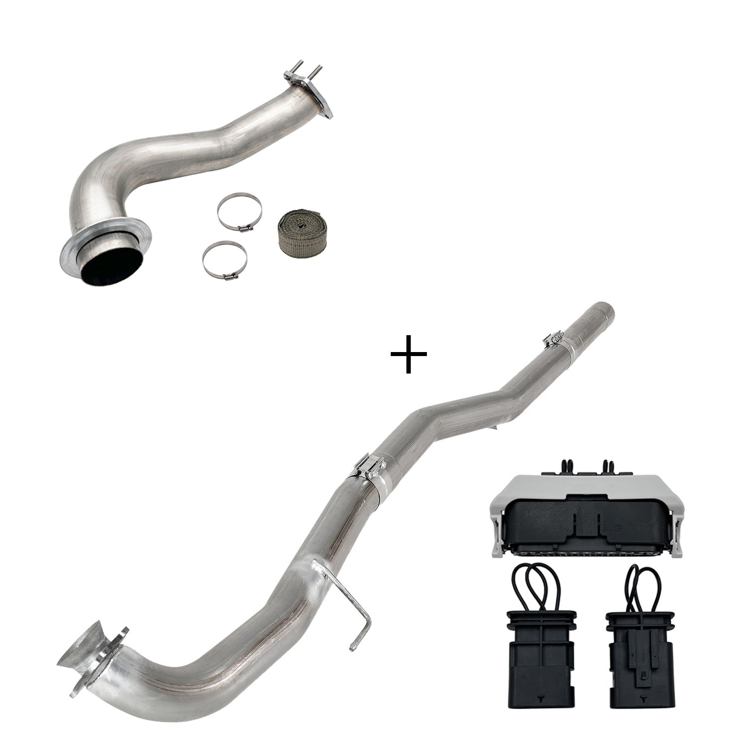 2017-2023 6.6L Duramax L5P DPF/CCV/EGR Delete & Downpipe w/Can Bus kit