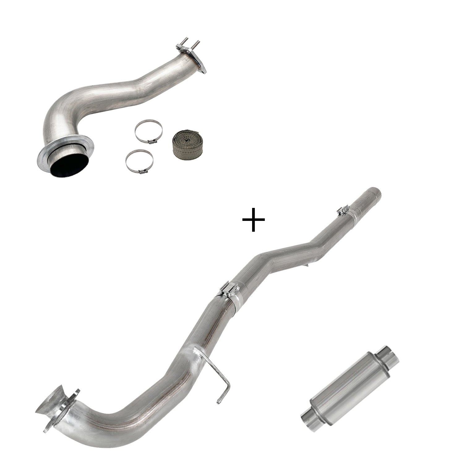 2017-2023 6.6L Duramax L5P DPF/CCV/EGR Delete & Downpipe w/Can Bus kit