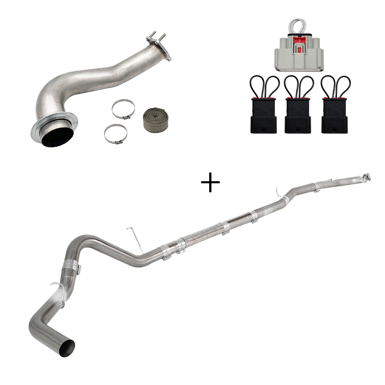 2017-2023 6.6L Duramax L5P DPF/CCV/EGR Delete & Downpipe w/Can Bus kit