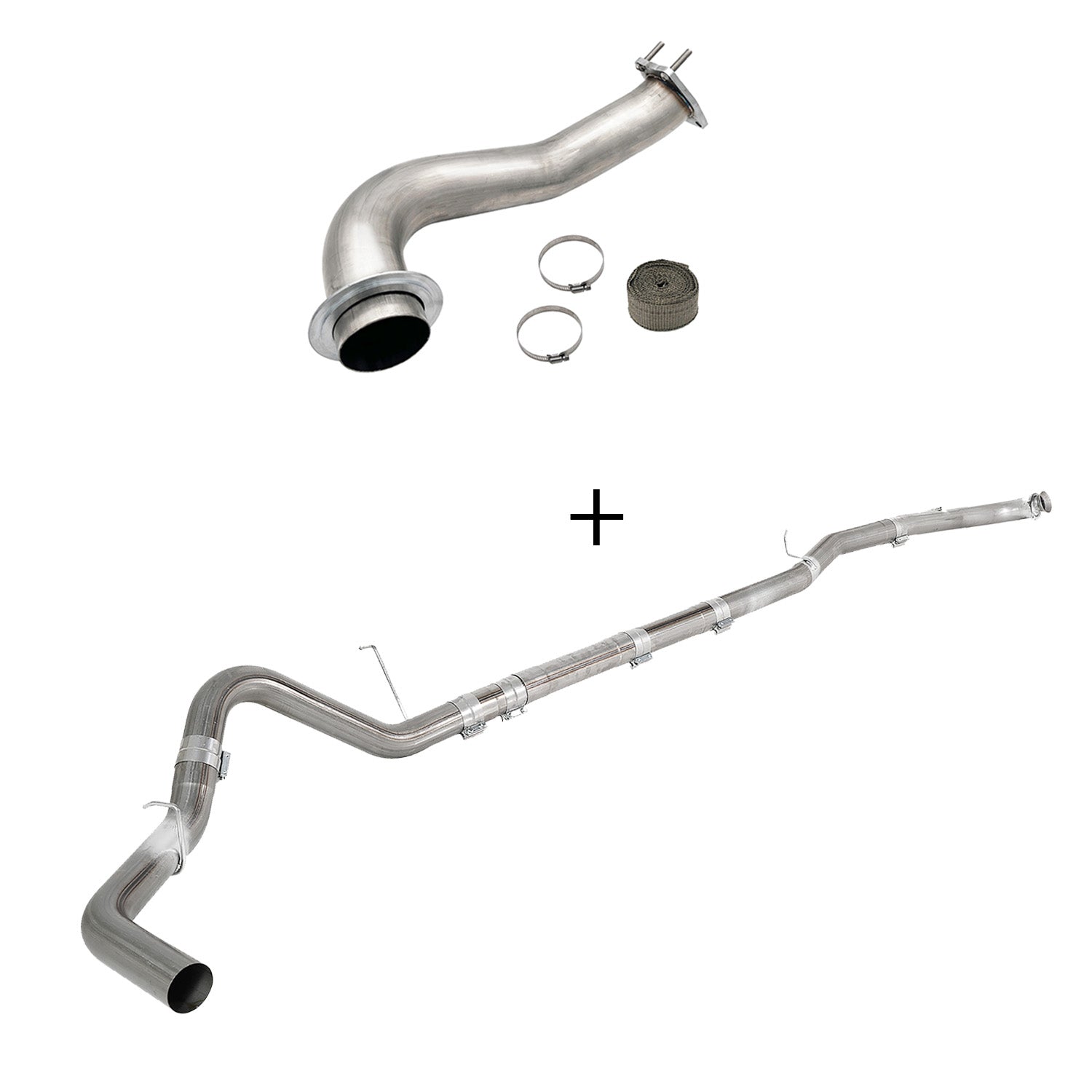 2017-2023 6.6L Duramax L5P DPF/CCV/EGR Delete & Downpipe w/Can Bus kit