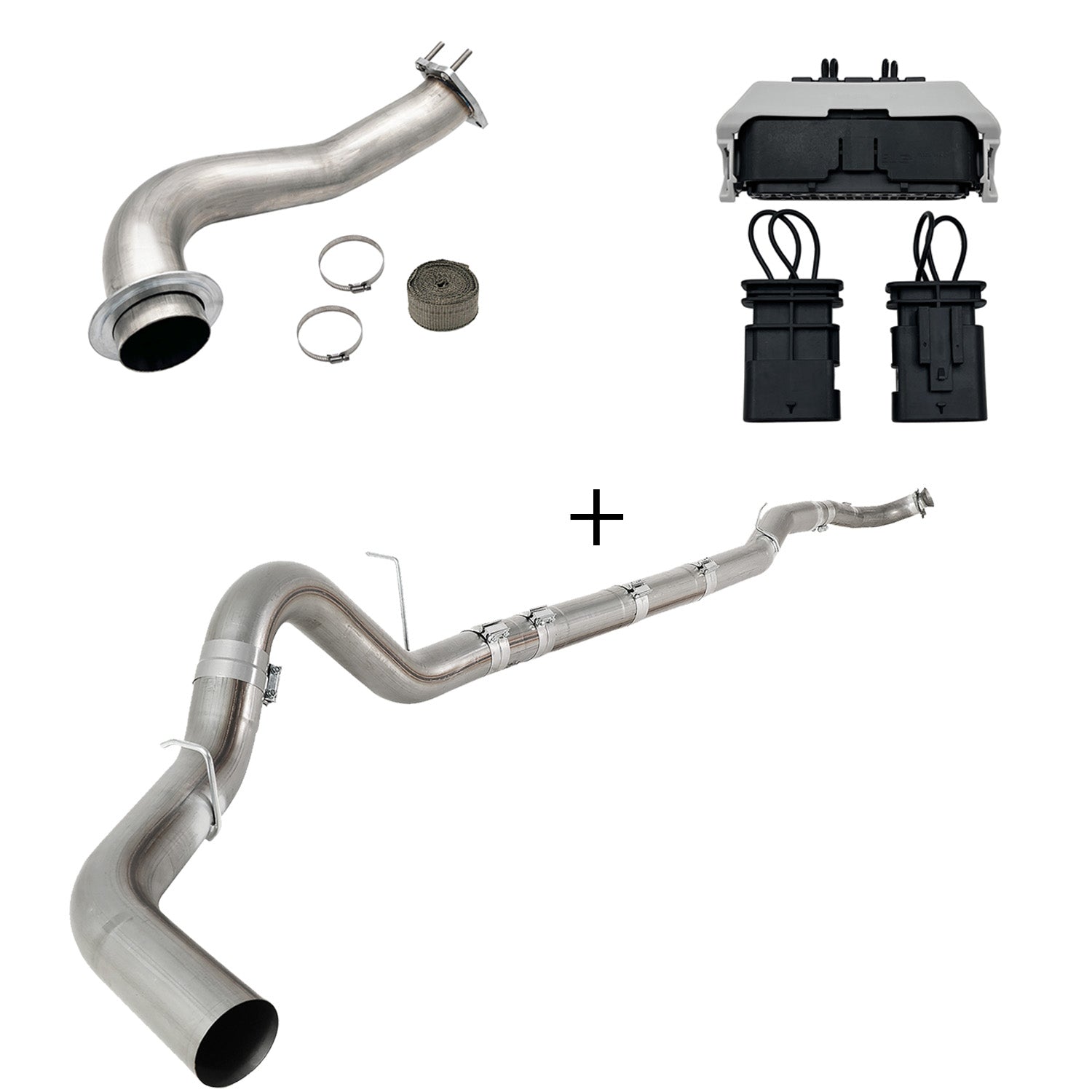 2017-2023 6.6L Duramax L5P DPF/CCV/EGR Delete & Downpipe w/Can Bus kit