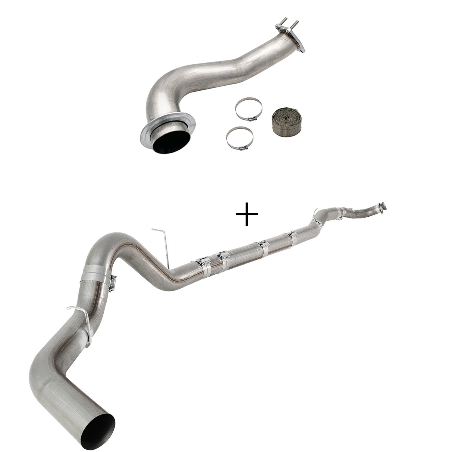 2017-2023 6.6L Duramax L5P DPF/CCV/EGR Delete & Downpipe w/Can Bus kit