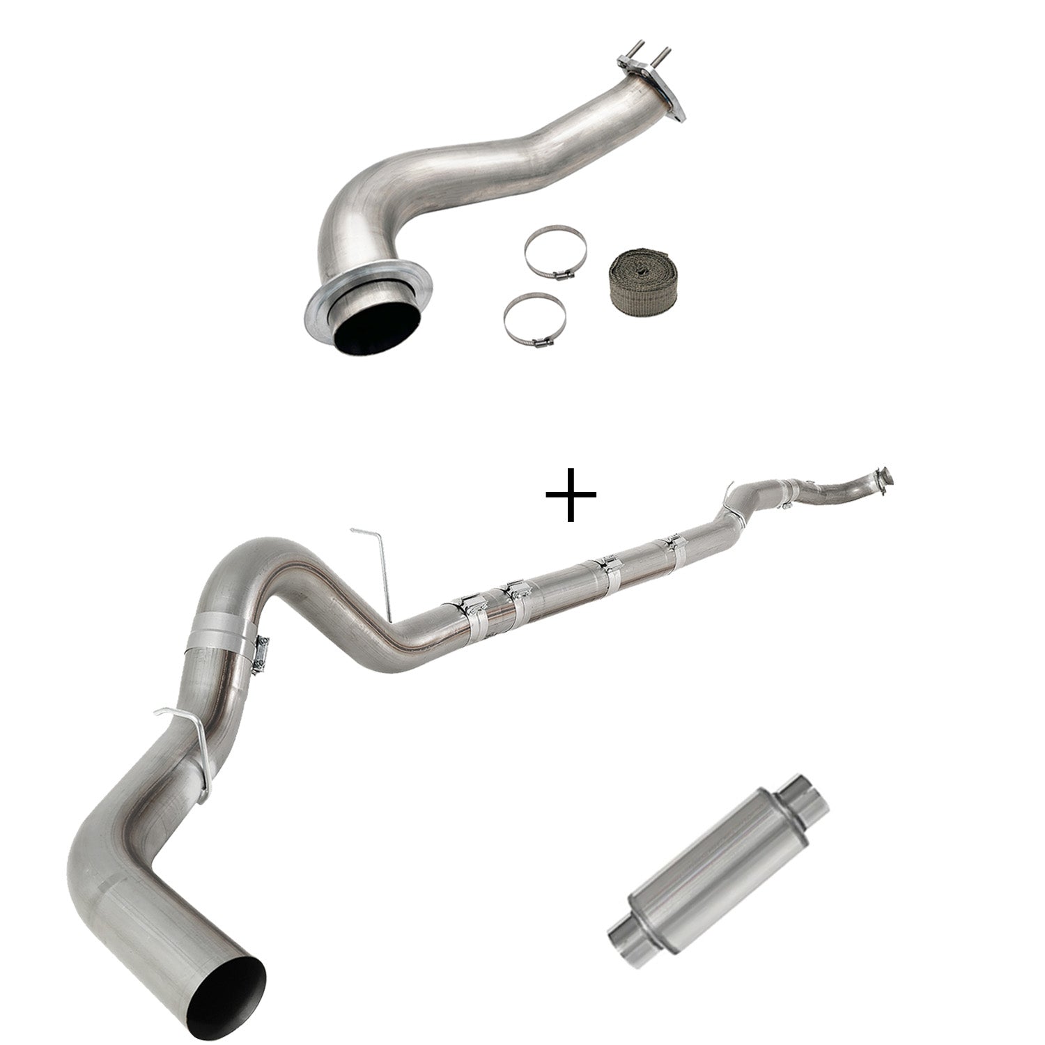 2017-2023 6.6L Duramax L5P DPF/CCV/EGR Delete & Downpipe w/Can Bus kit