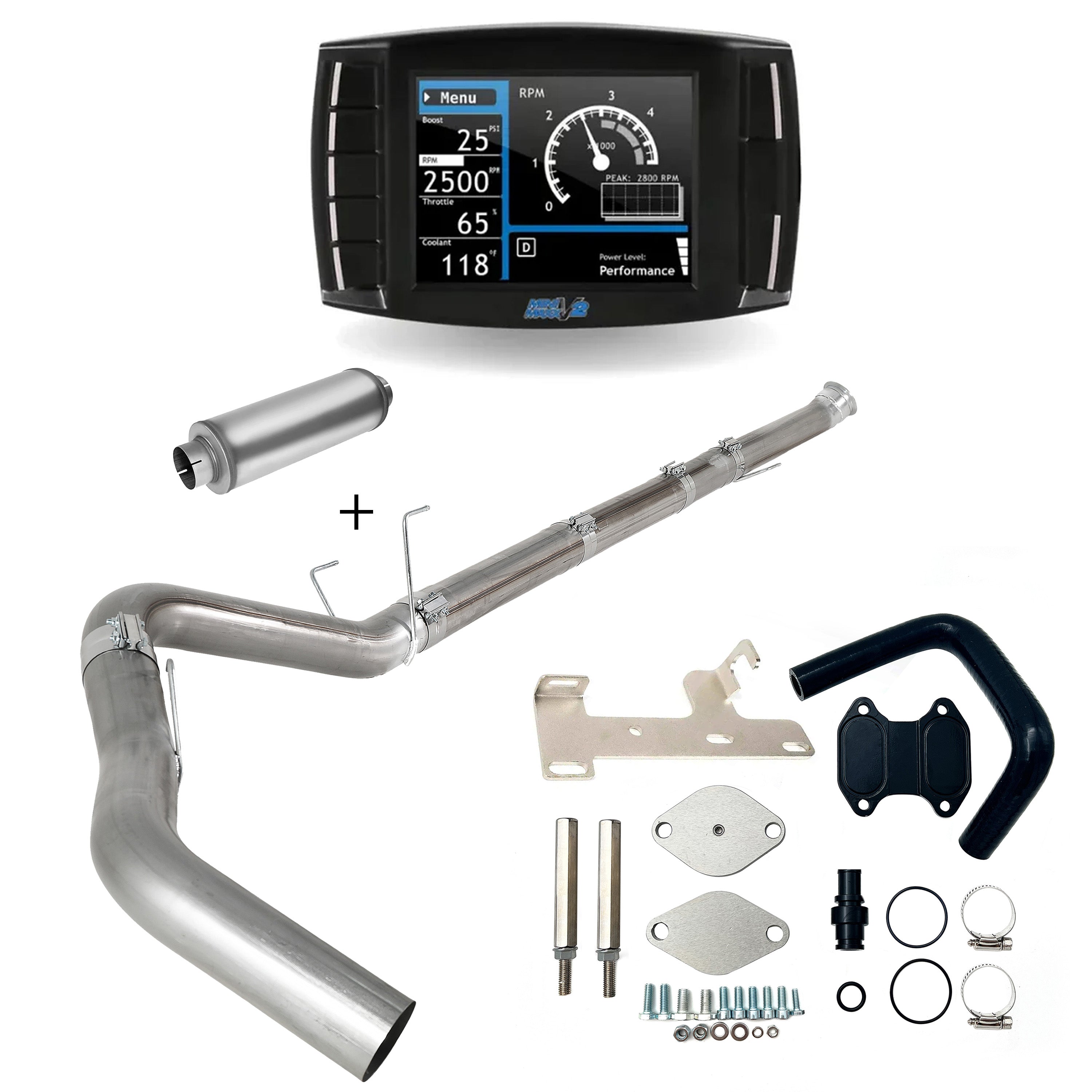 2019-2021 6.7L Ram 4"/5" DPF/EGR/DEF Delete All-in-one kit