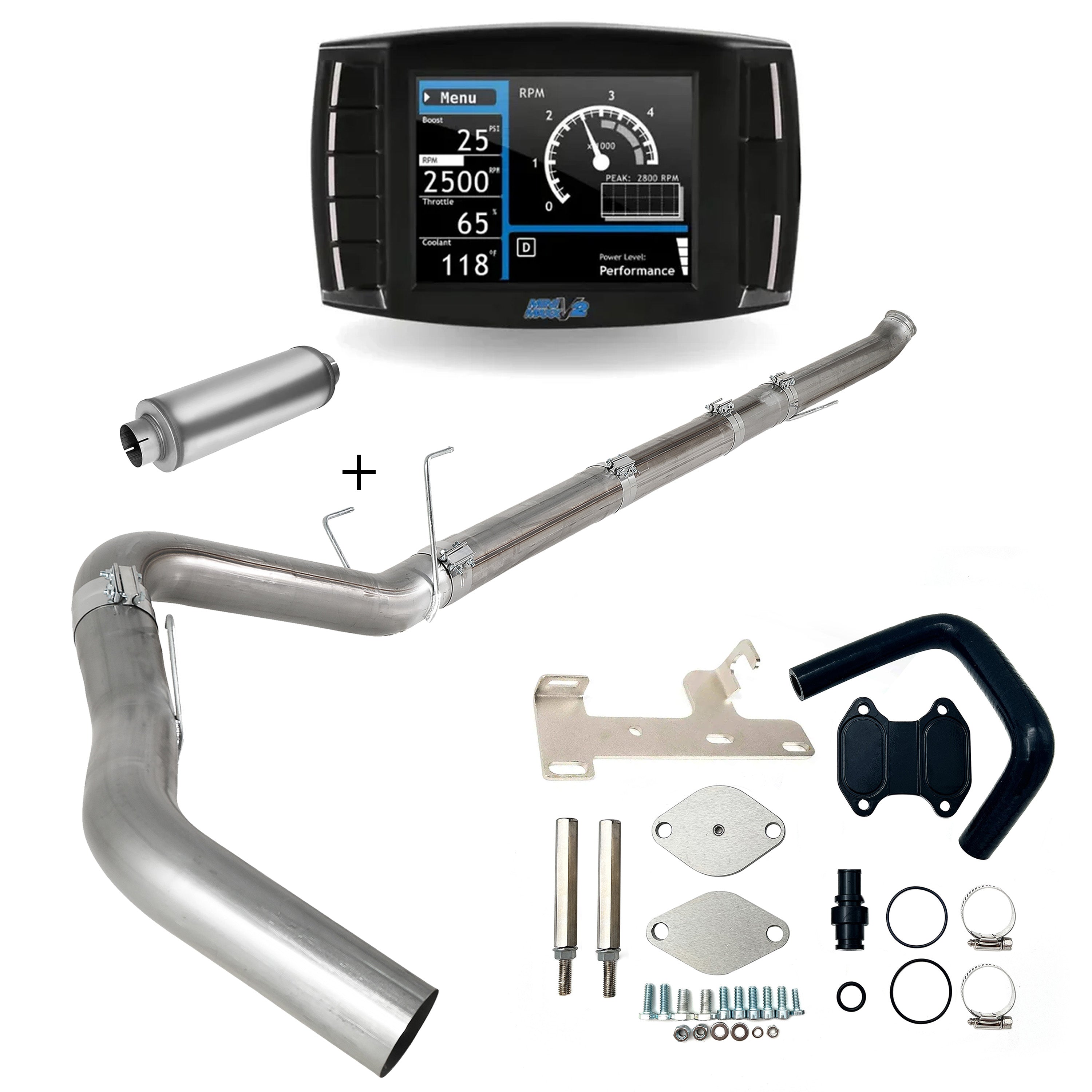 2019-2021 6.7L Ram 4"/5" DPF/EGR/DEF Delete All-in-one kit