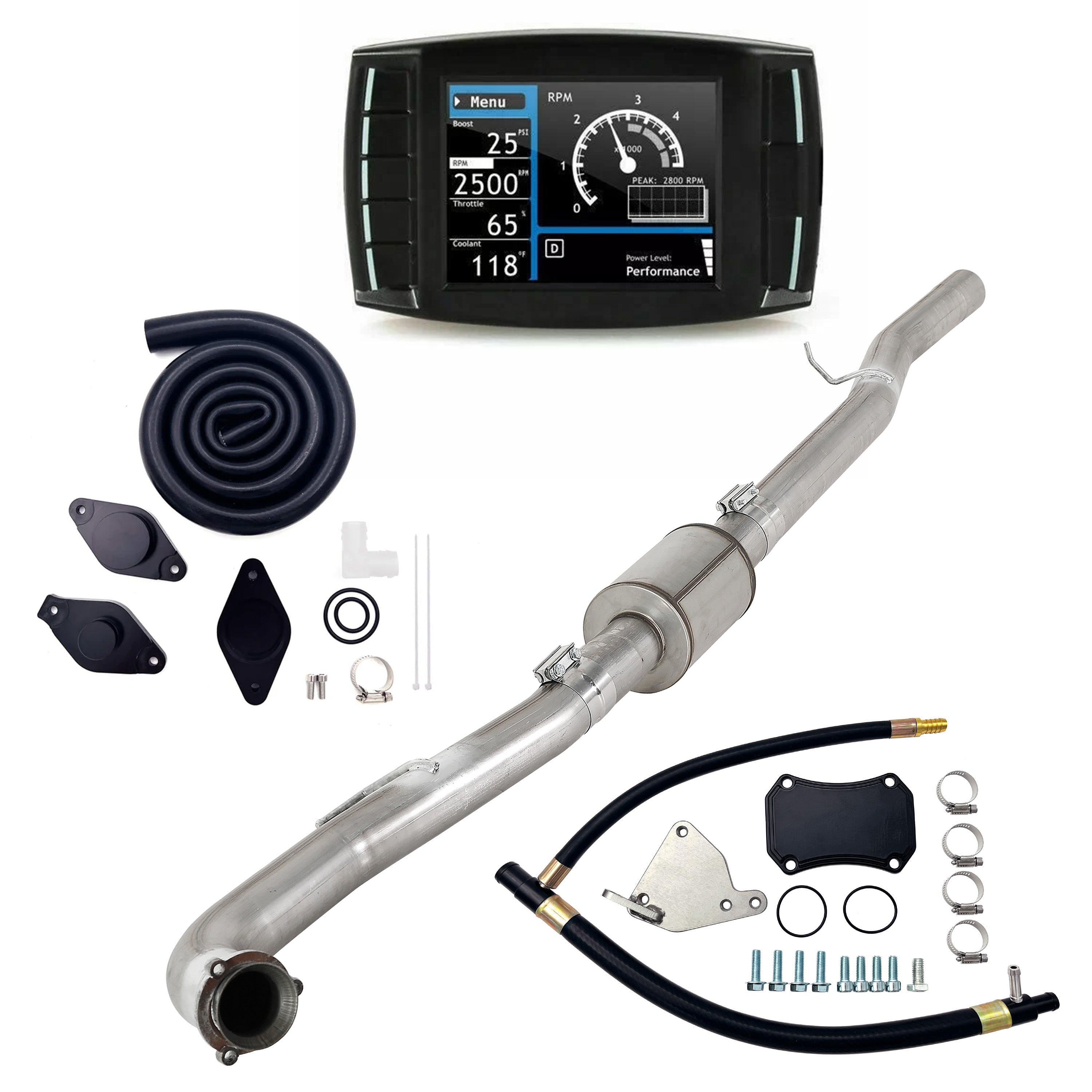 2015.5-2016 6.6L Duramax 4" DPF/DEF/EGR/CCV Delete Kit