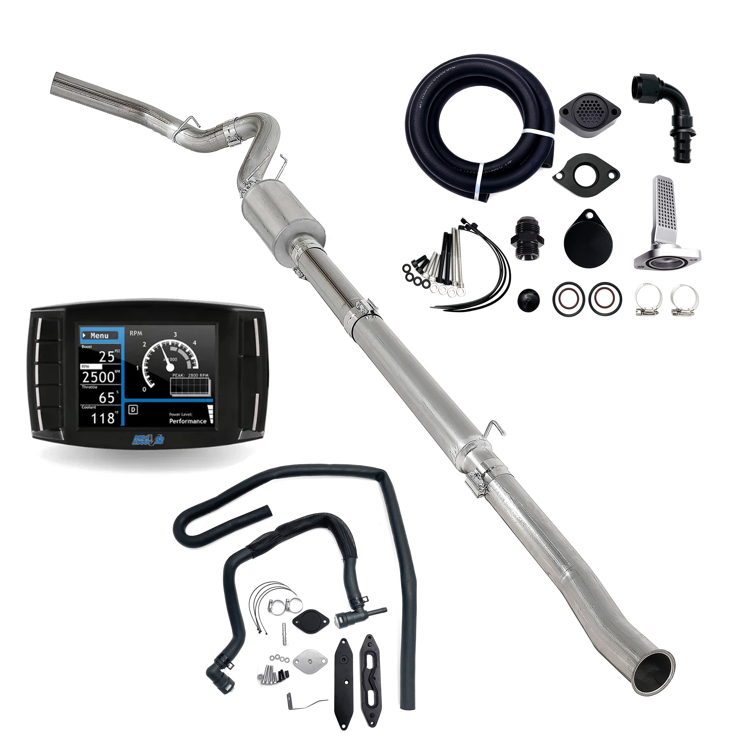 2011-2019 6.7L Powerstroke 5" DPF/EGR/DEF/CCV Delete Kit