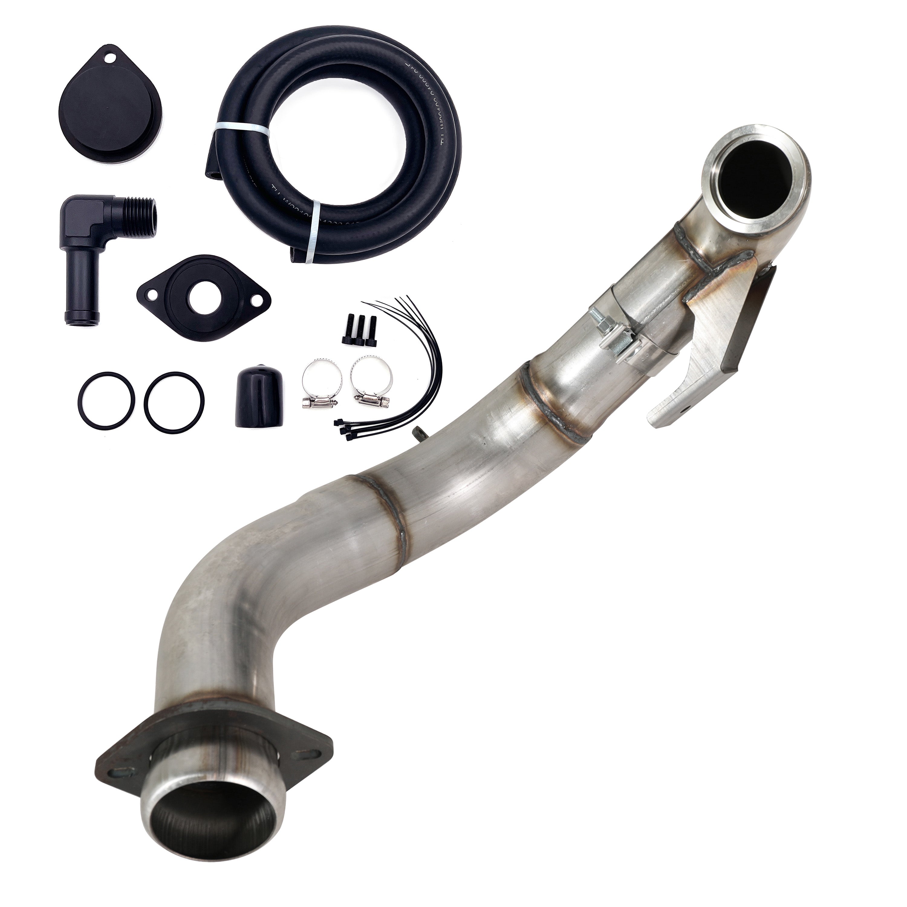 2015-2019 6.7L Ford Powerstroke 4" Turbo Downpipe w/EGR delete kit